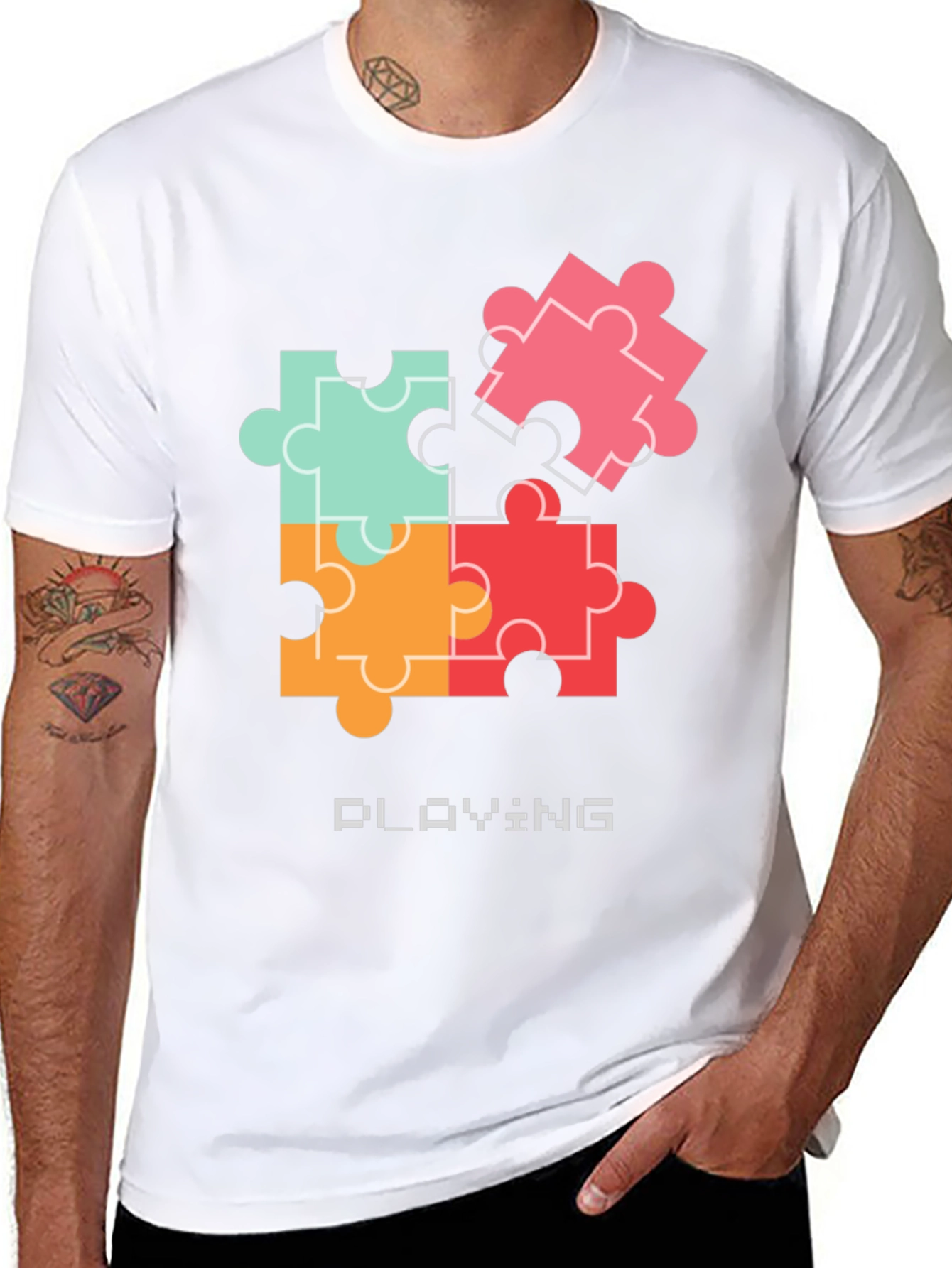 Puzzle Piece Playing T-Shirt
