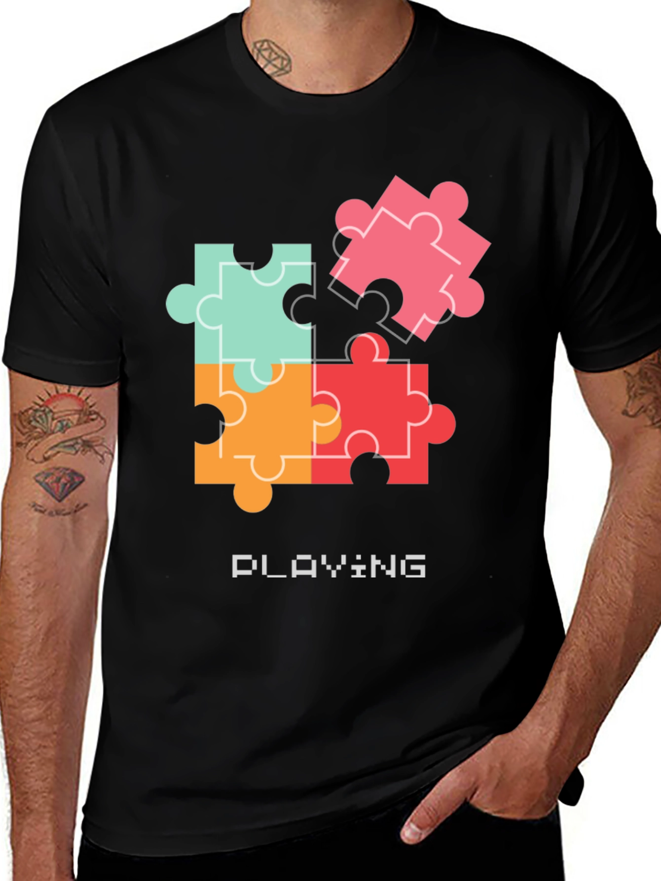 Puzzle Piece Playing T-Shirt
