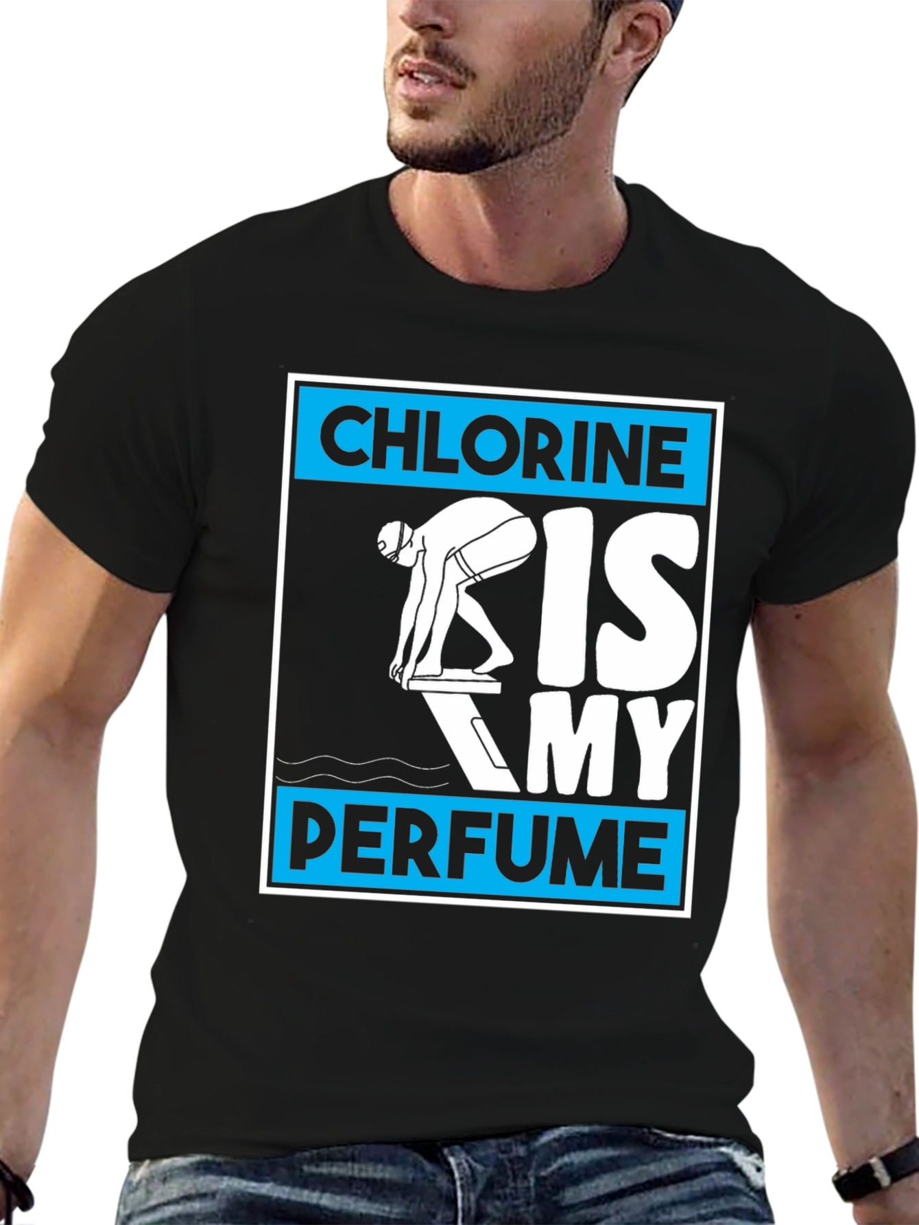 Chlorine is My Perfume T-Shirt - Swimmer Tee