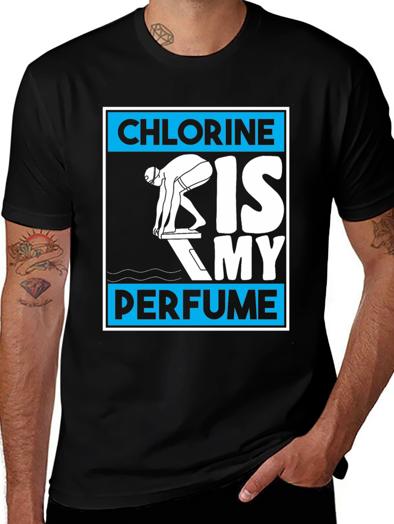 Chlorine is My Perfume T-Shirt - Swimmer Tee