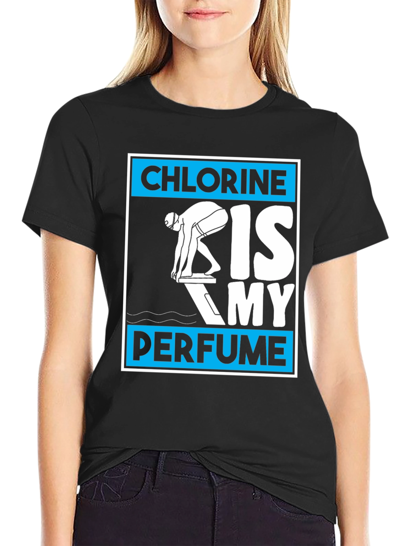Chlorine is My Perfume T-Shirt - Swimmer Tee