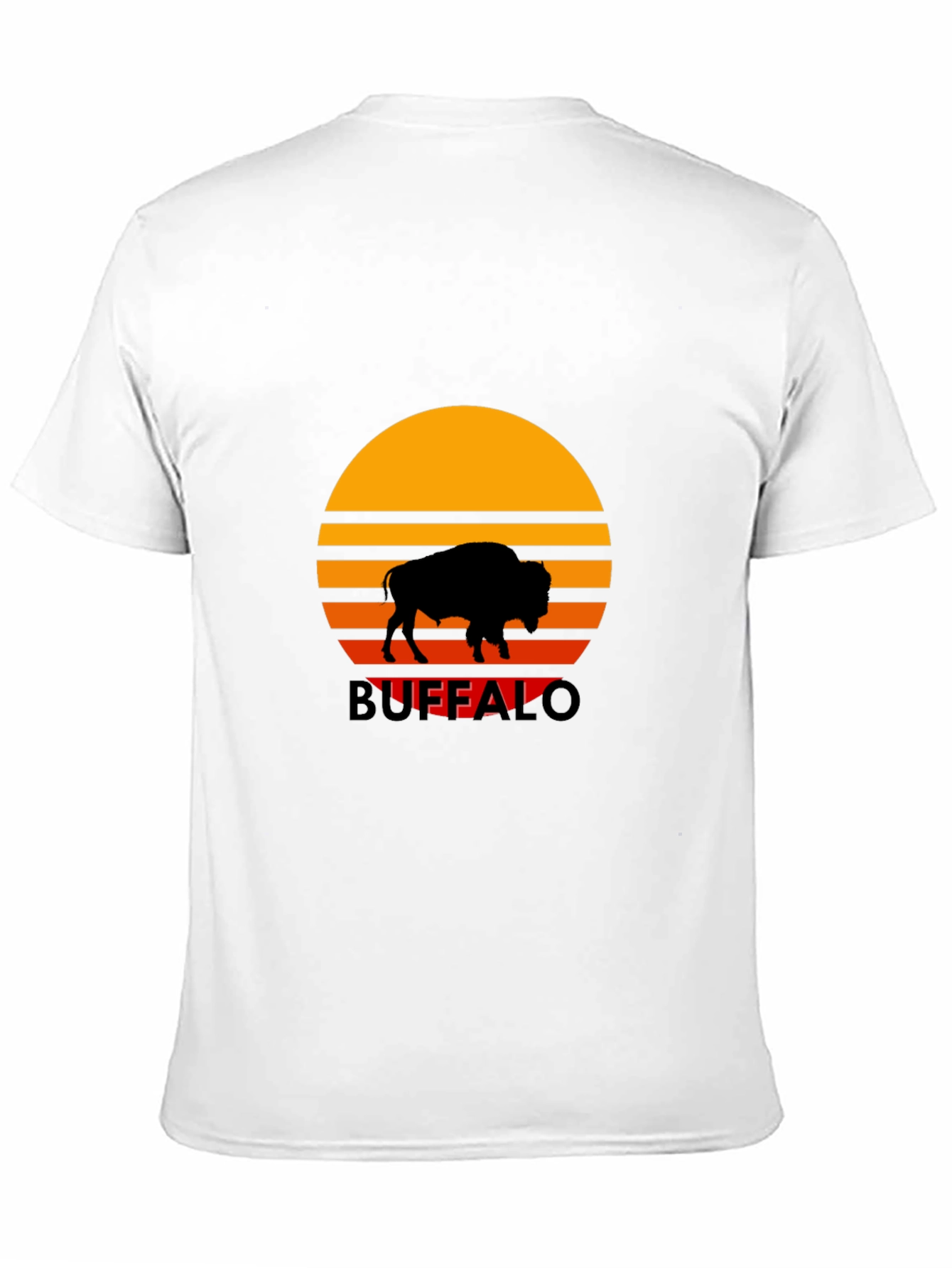 Buffalo Sunset Graphic Tee - Retro Style