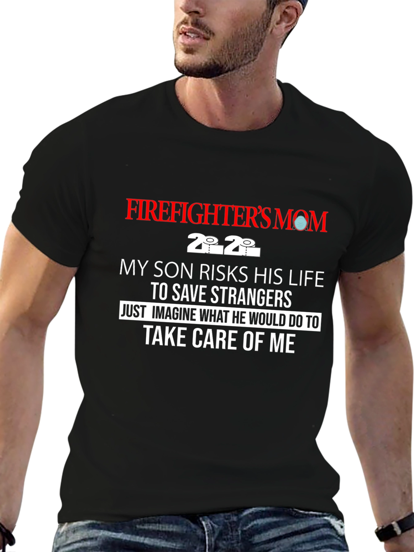 Firefighters Mom Graphic Tee