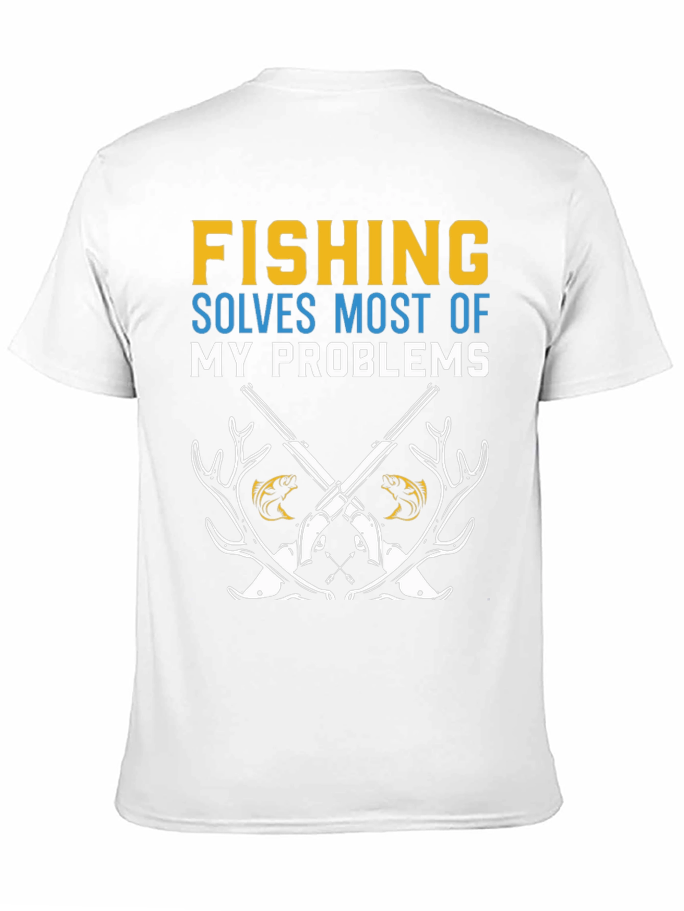 Fishing Solves Problems Graphic Tee
