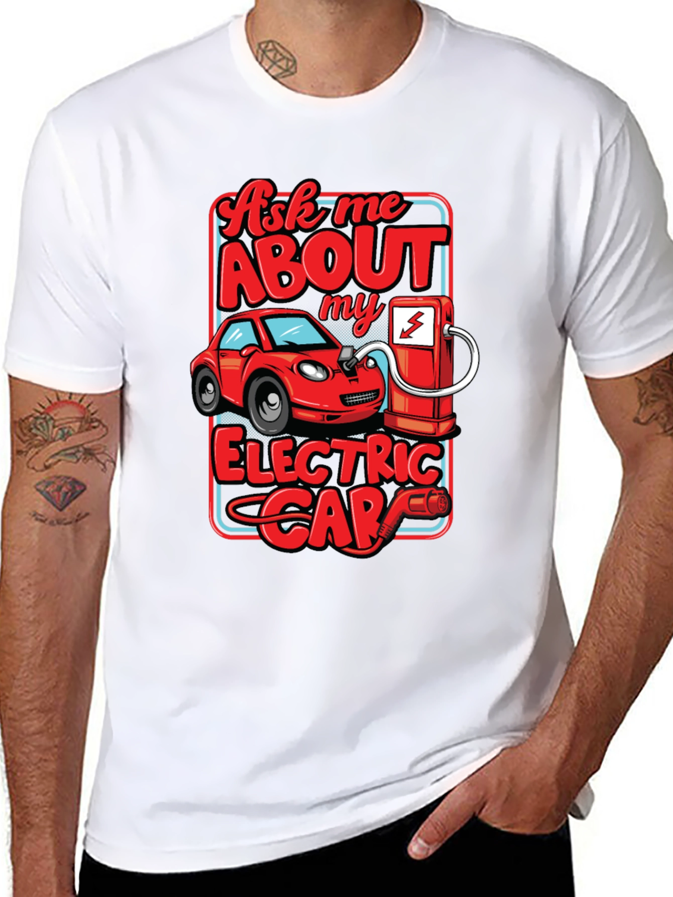Ask Me About My Electric Car T-Shirt