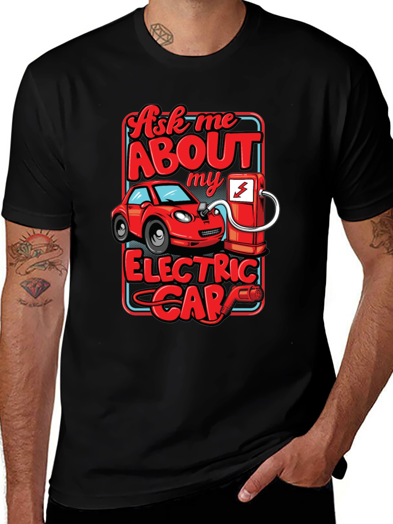 Ask Me About My Electric Car T-Shirt