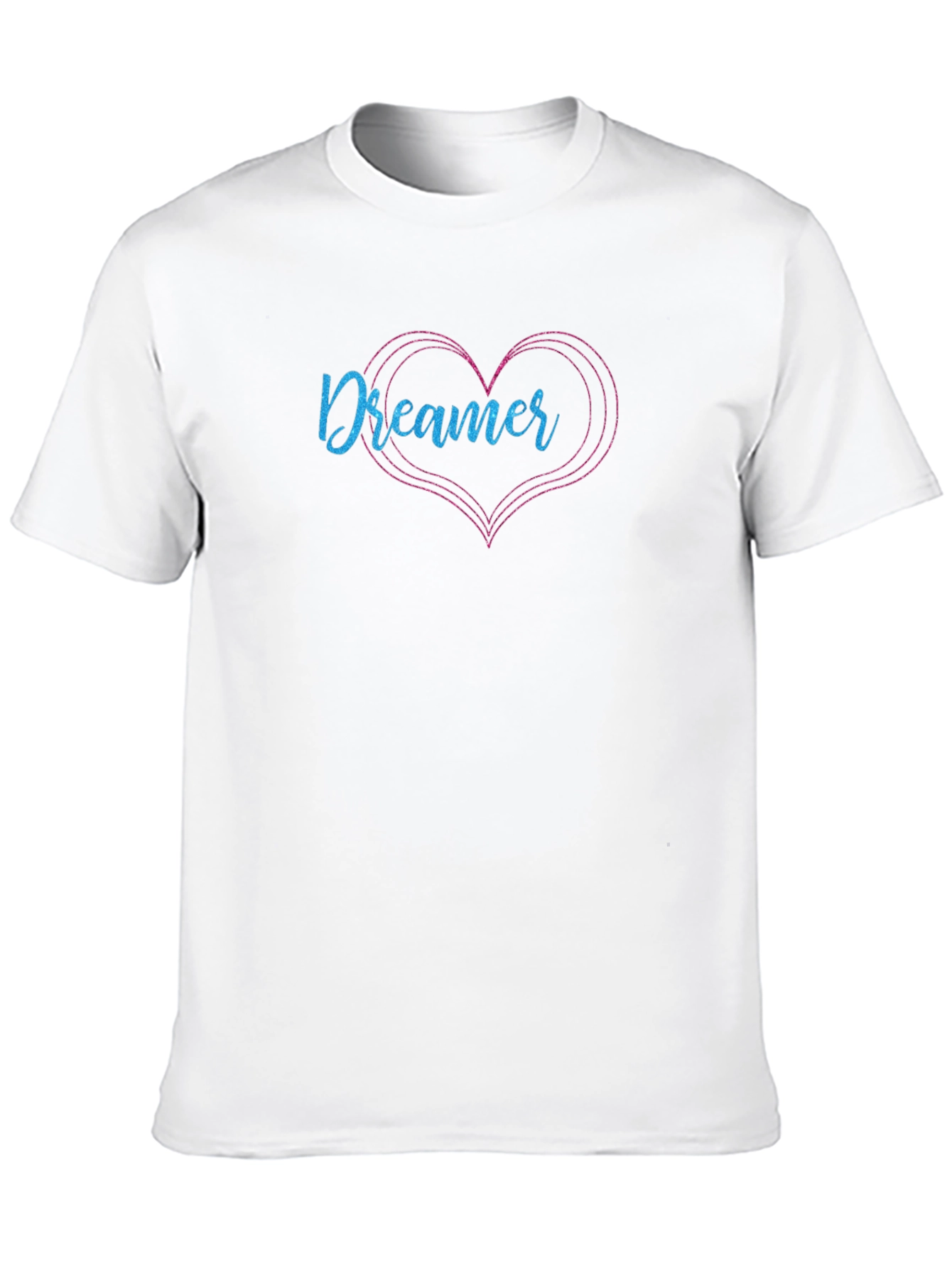 Dreamer Heart Graphic Tee - Black Short Sleeve