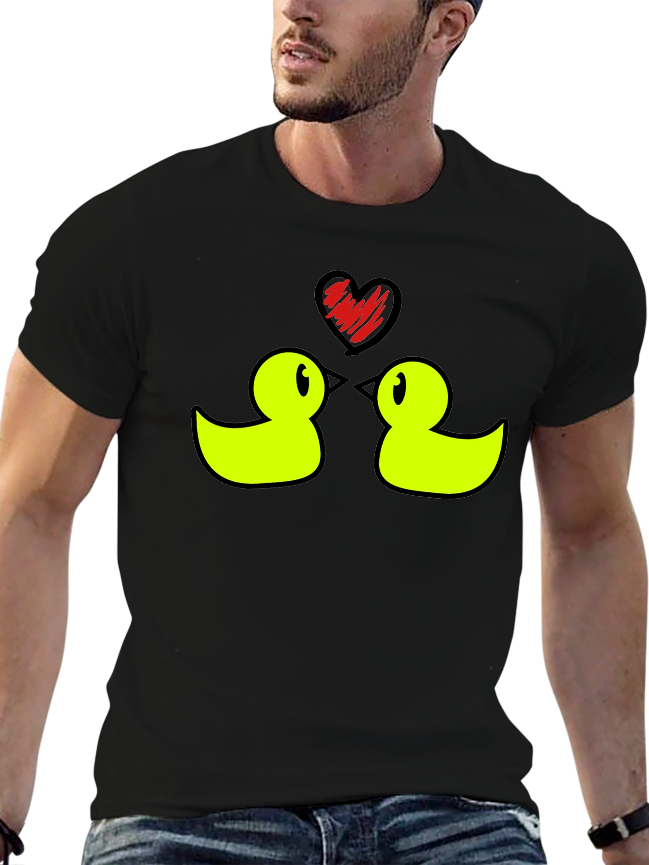 Cute Duck Love Graphic Tee