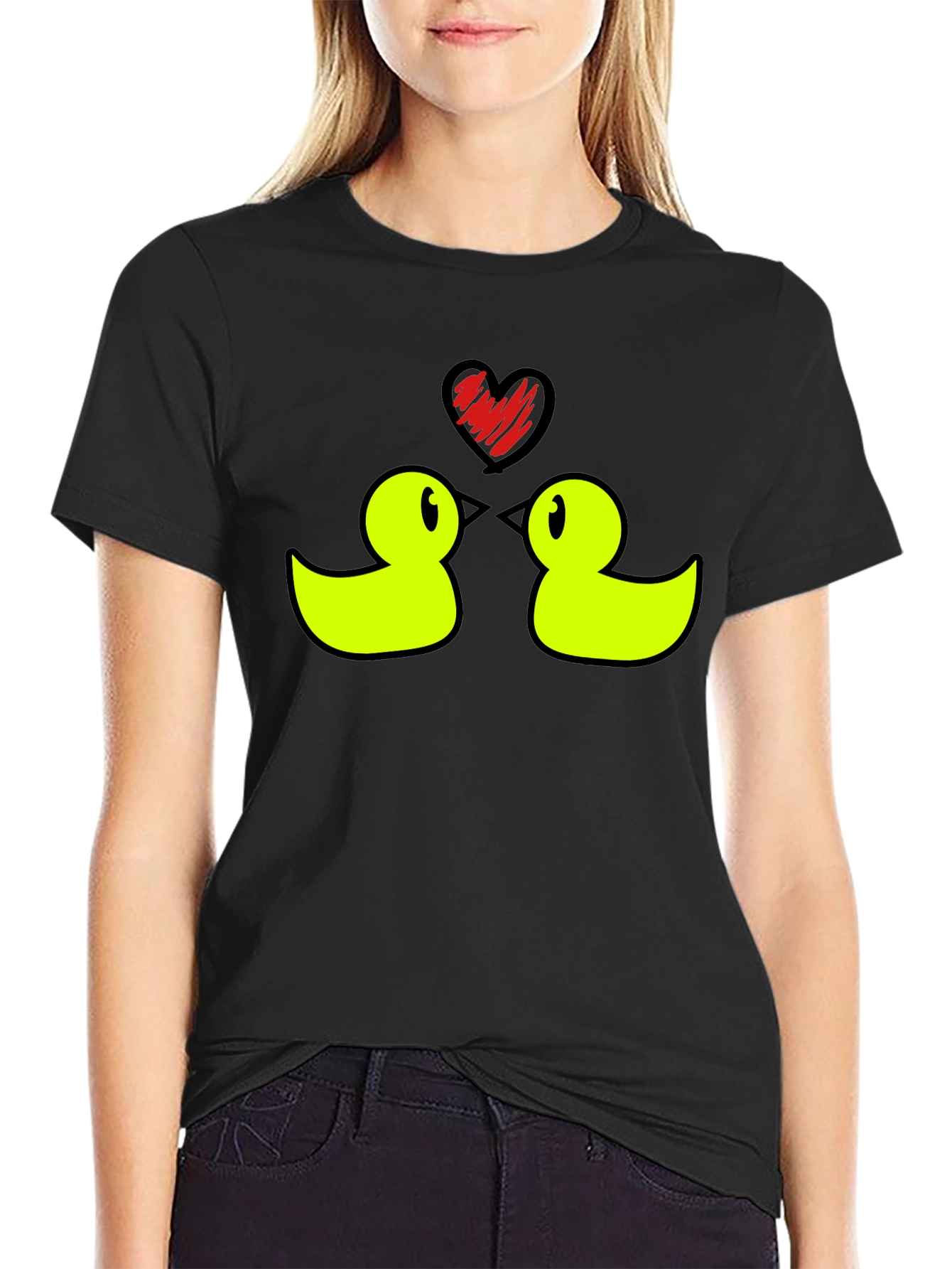 Cute Duck Love Graphic Tee