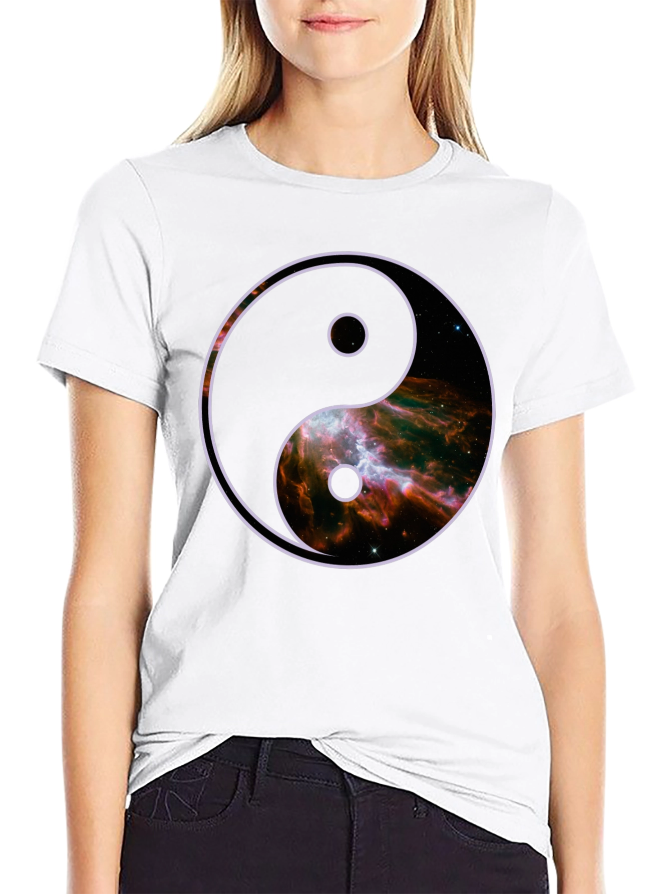Yin Yang Galaxy Graphic Tee