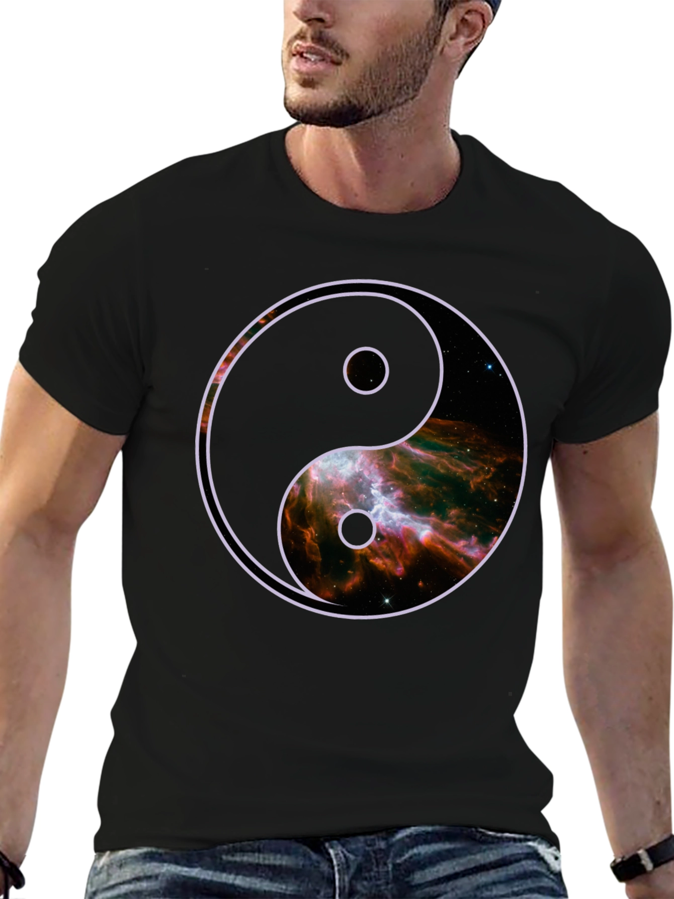 Yin Yang Galaxy Graphic Tee