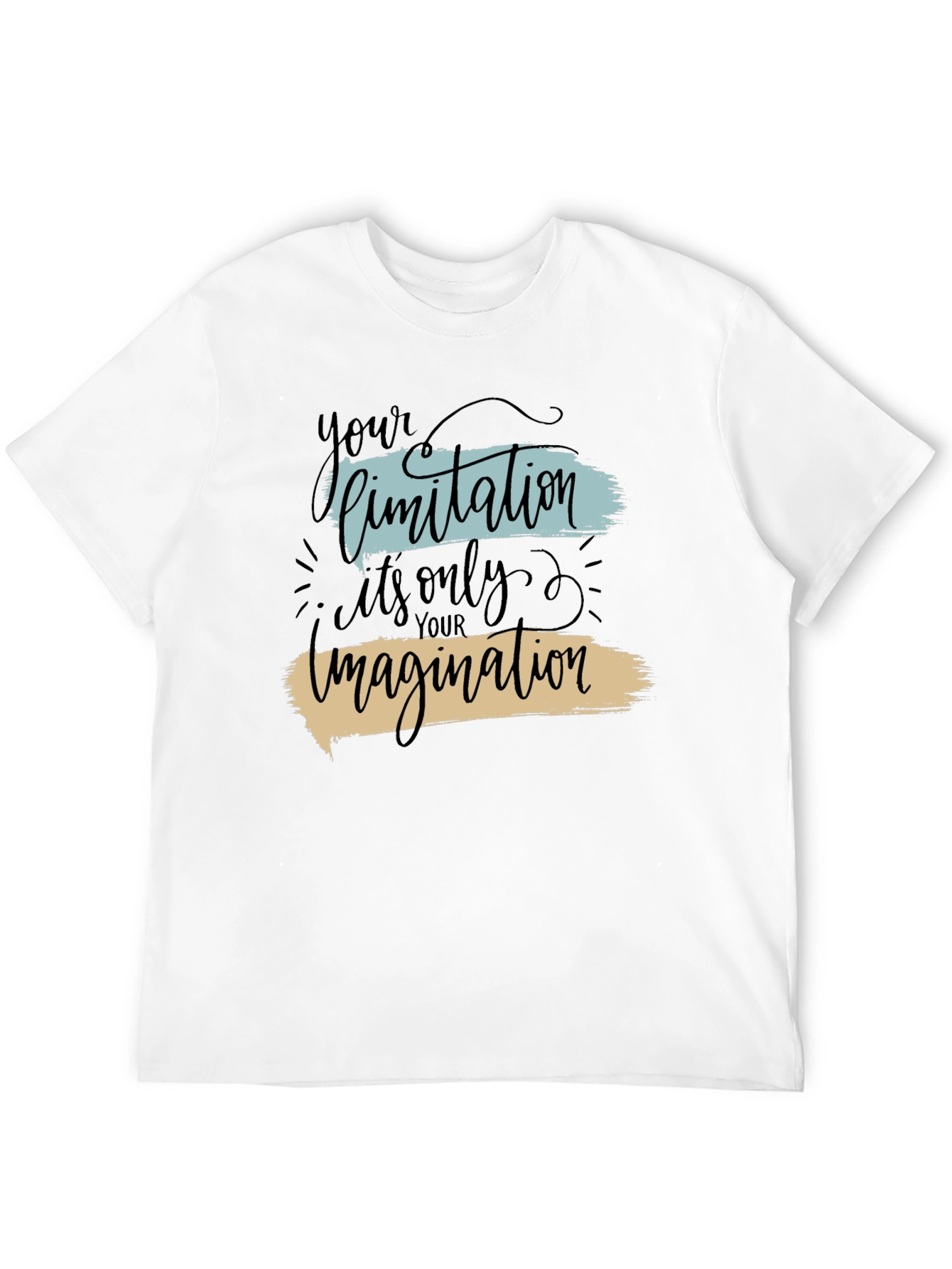 Inspirational Your Limitation Black Graphic Tee