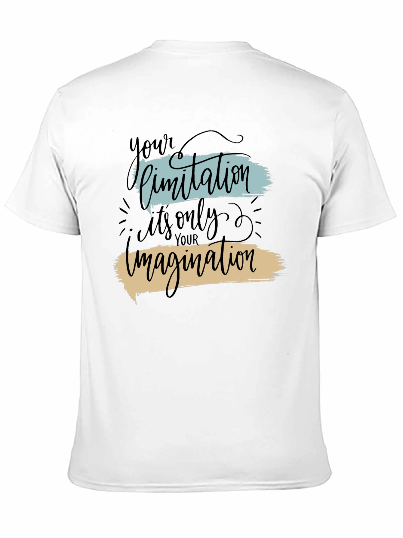 Inspirational Your Limitation Black Graphic Tee