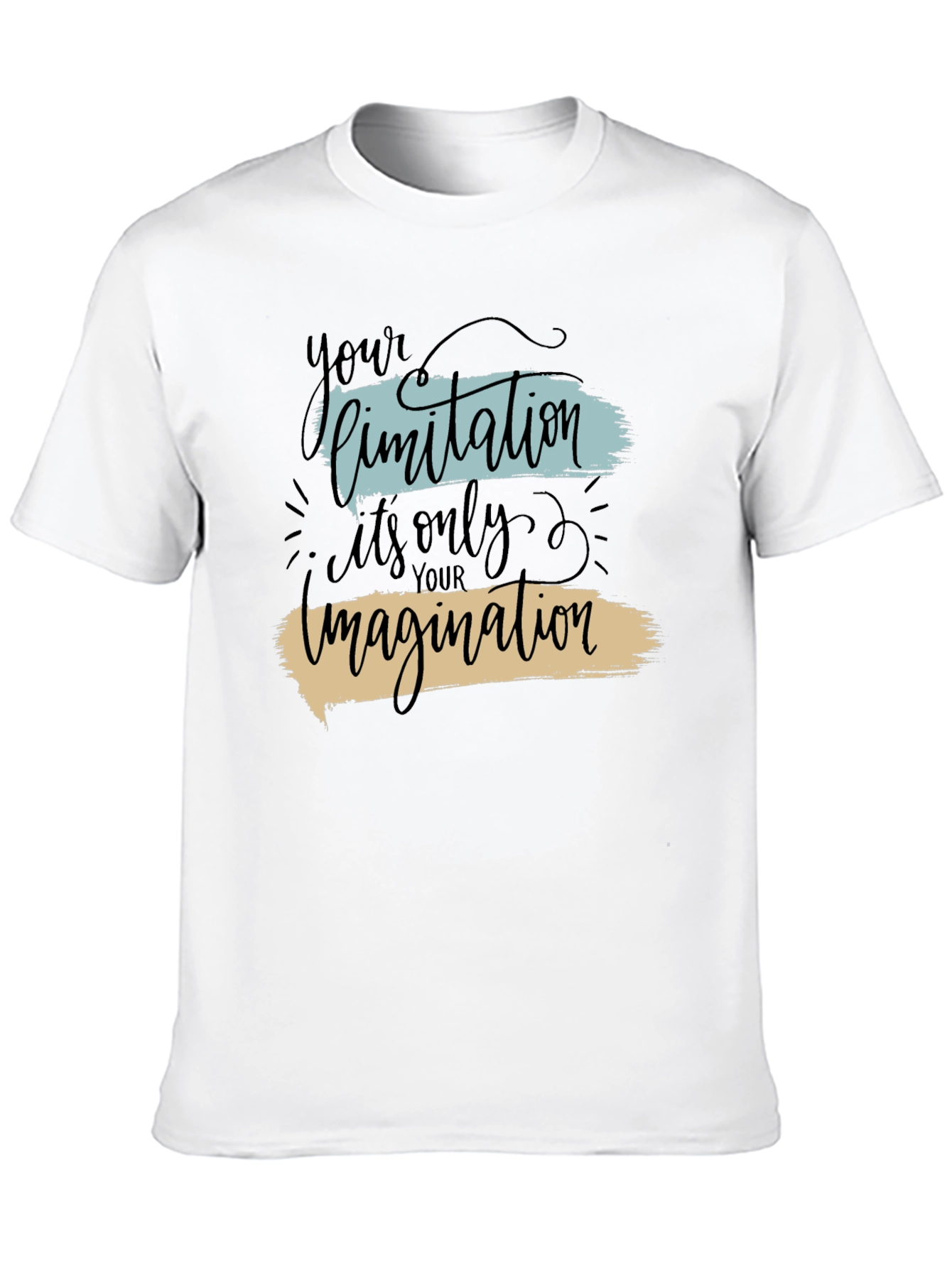 Inspirational Your Limitation Black Graphic Tee