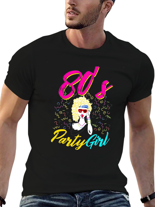 80s Party Girl Graphic Tee