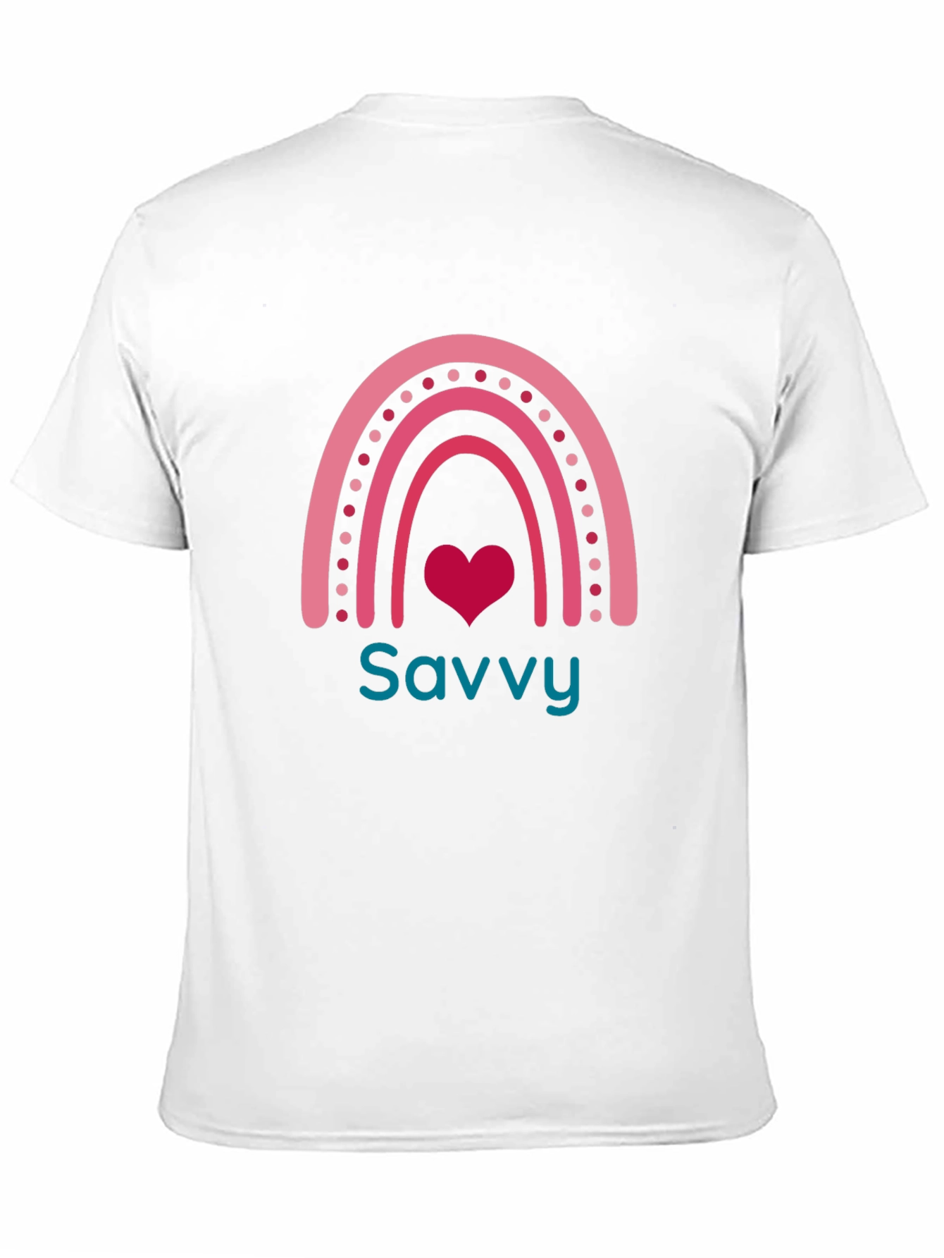 Savvy Rainbow Heart Graphic Tee - Stylish & Trendy