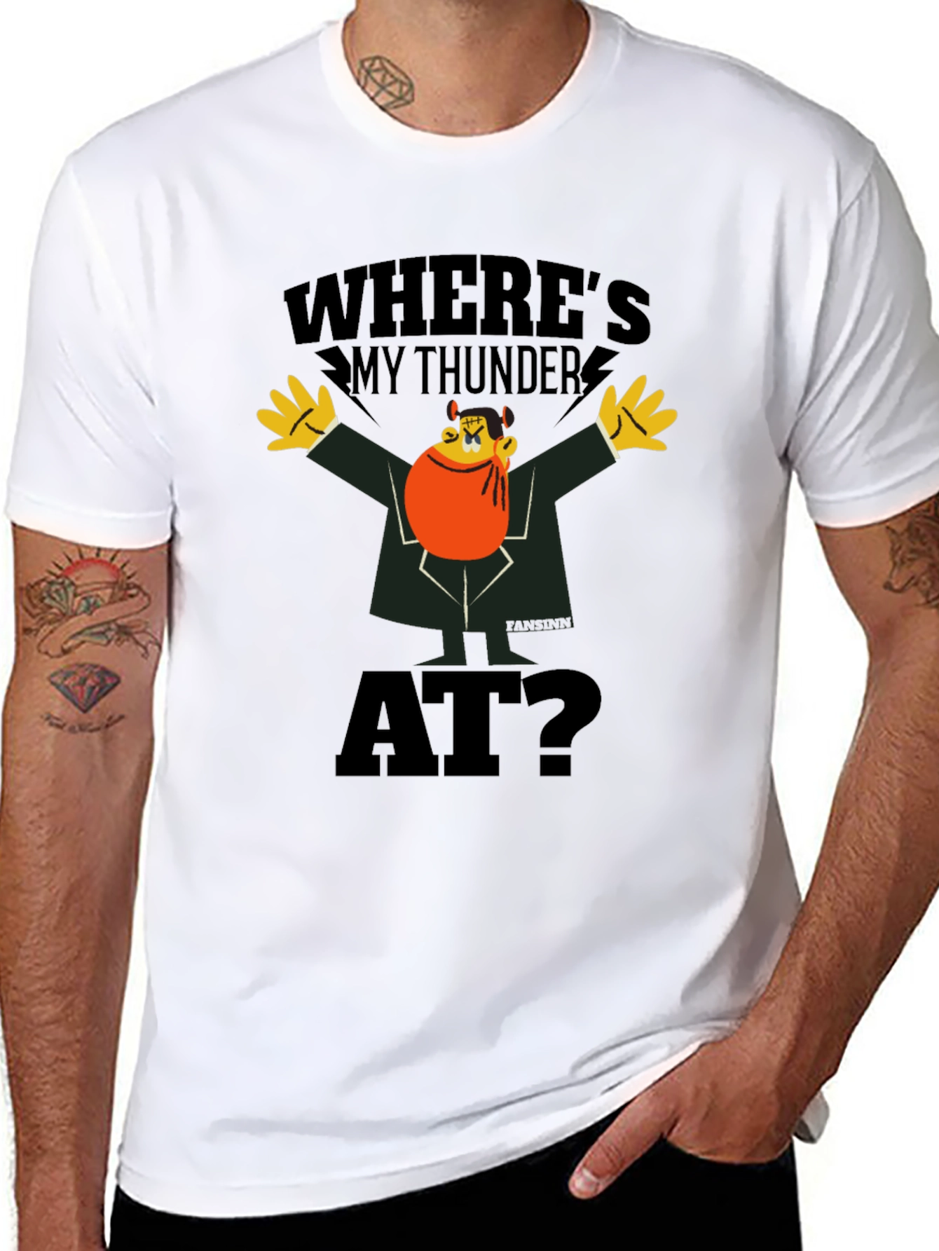 Wheres My Thunder At? Black Graphic Tee