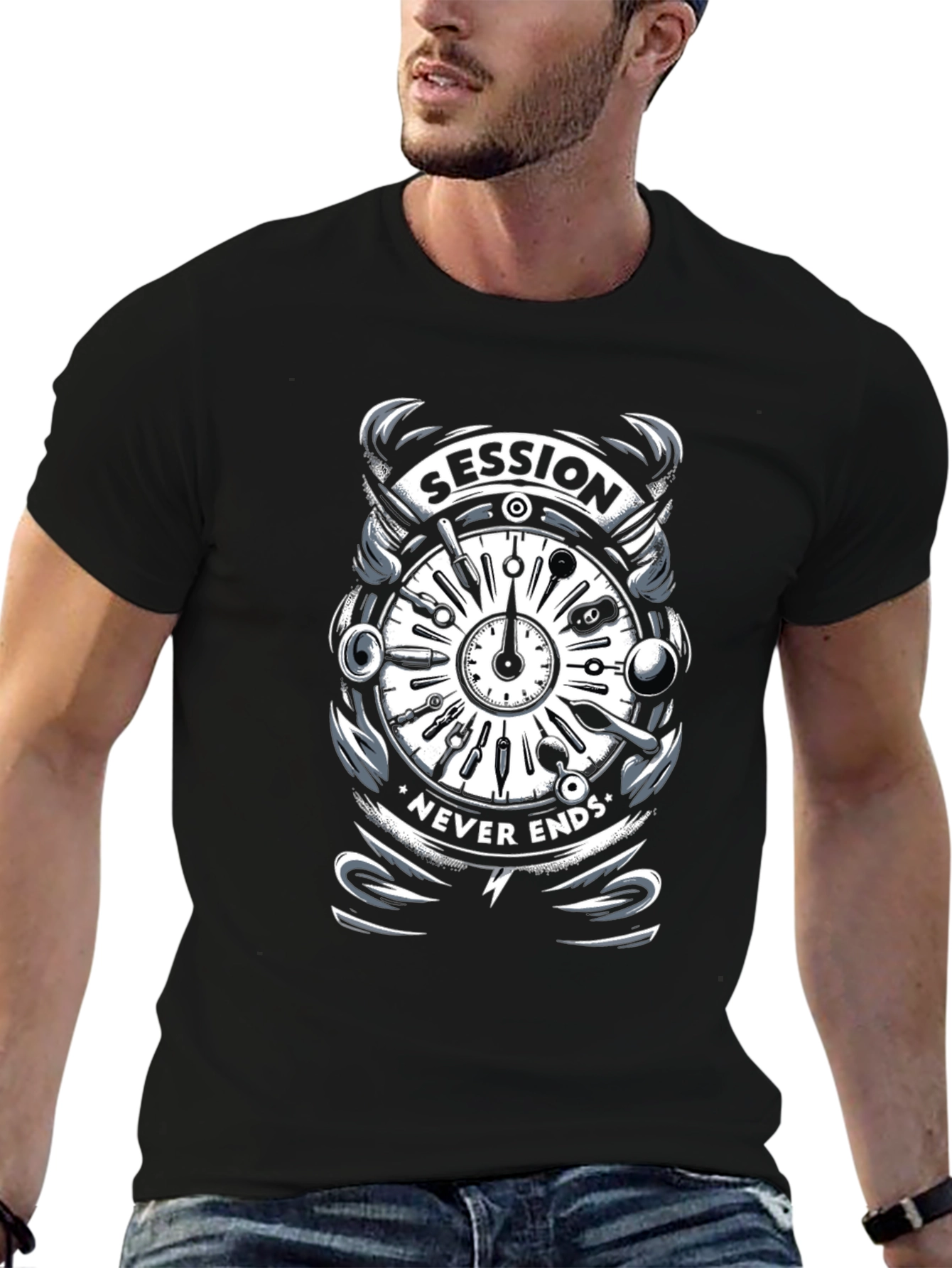 Session Never Ends Graphic T-Shirt