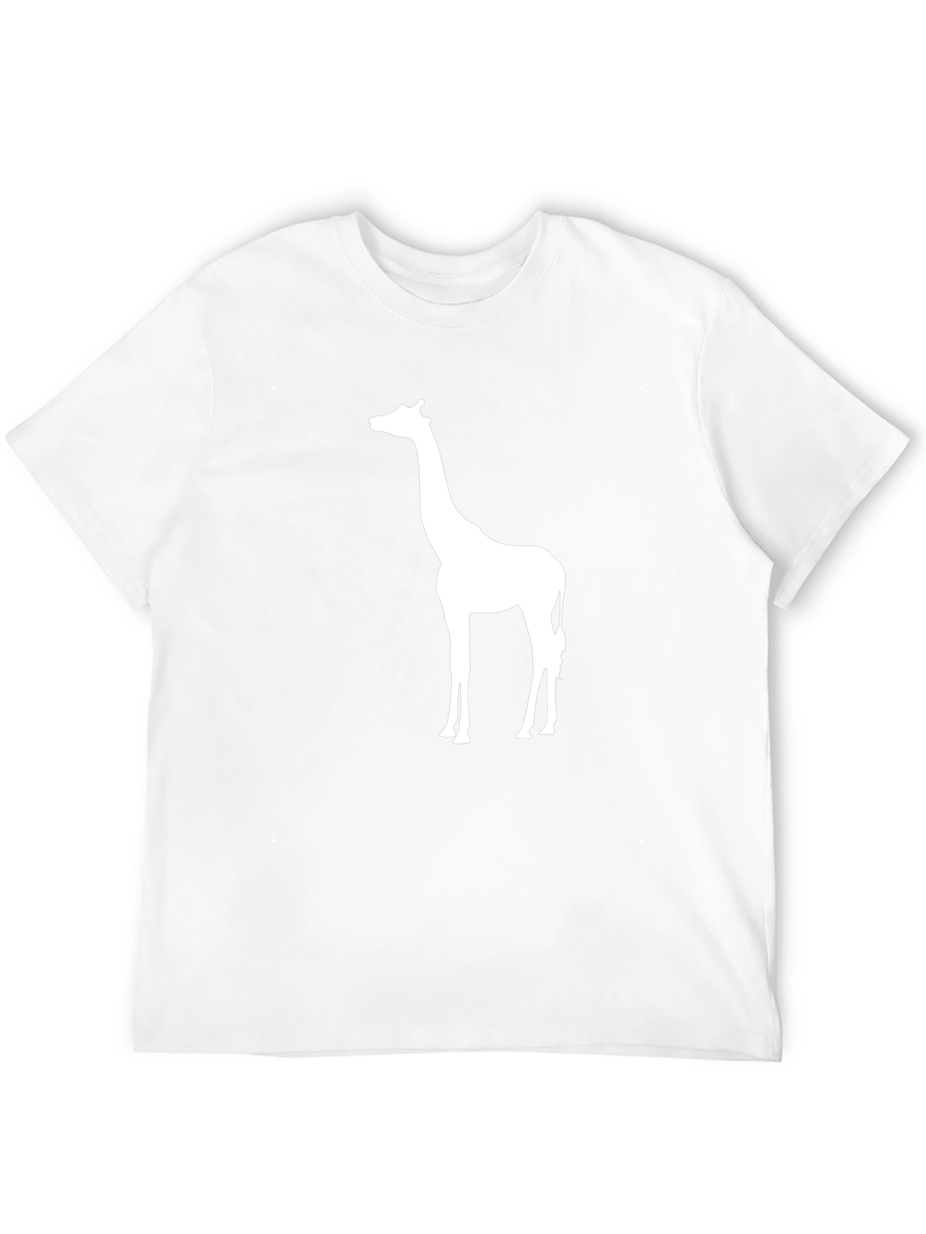 Giraffe Silhouette Black T-Shirt