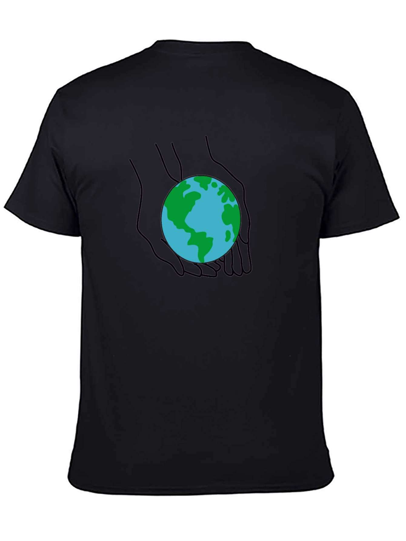 Earth in Hands Graphic Tee - Protect Our Planet