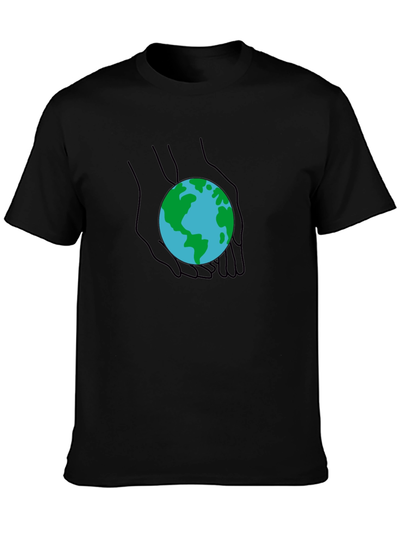 Earth in Hands Graphic Tee - Protect Our Planet