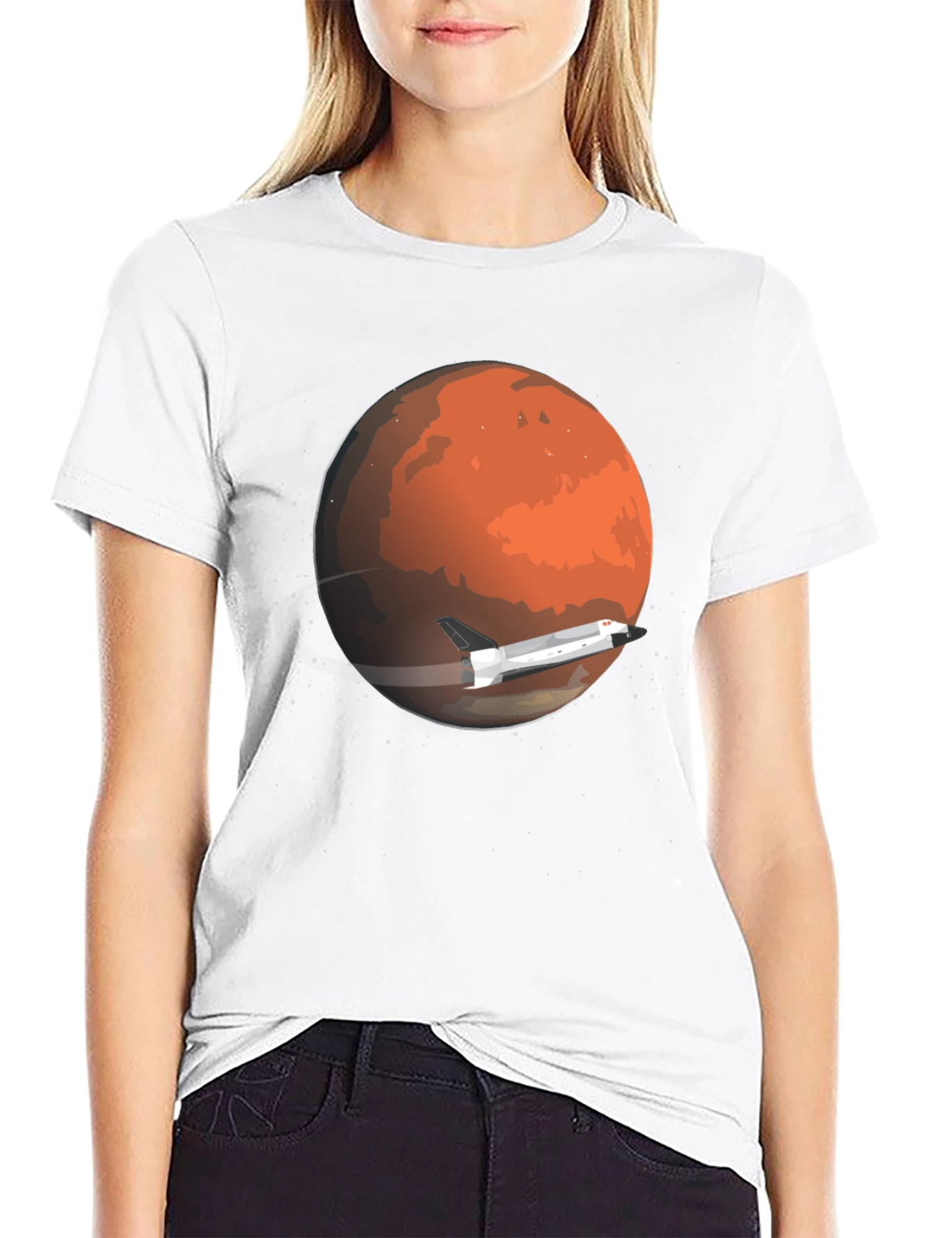 Mars Shuttle T-Shirt - Space Travel Design