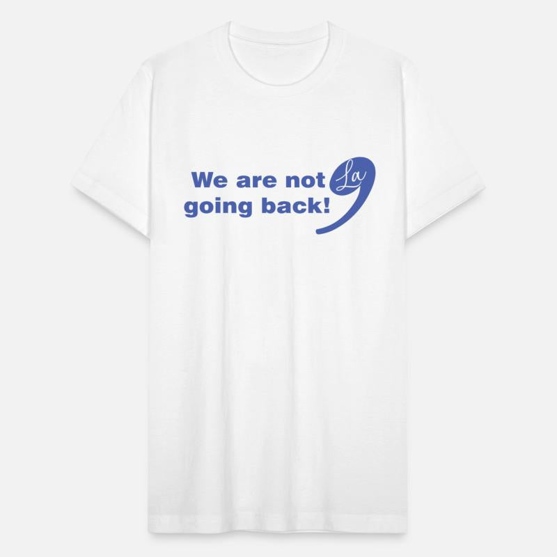We are not going back comma la Kamala Harris 2024