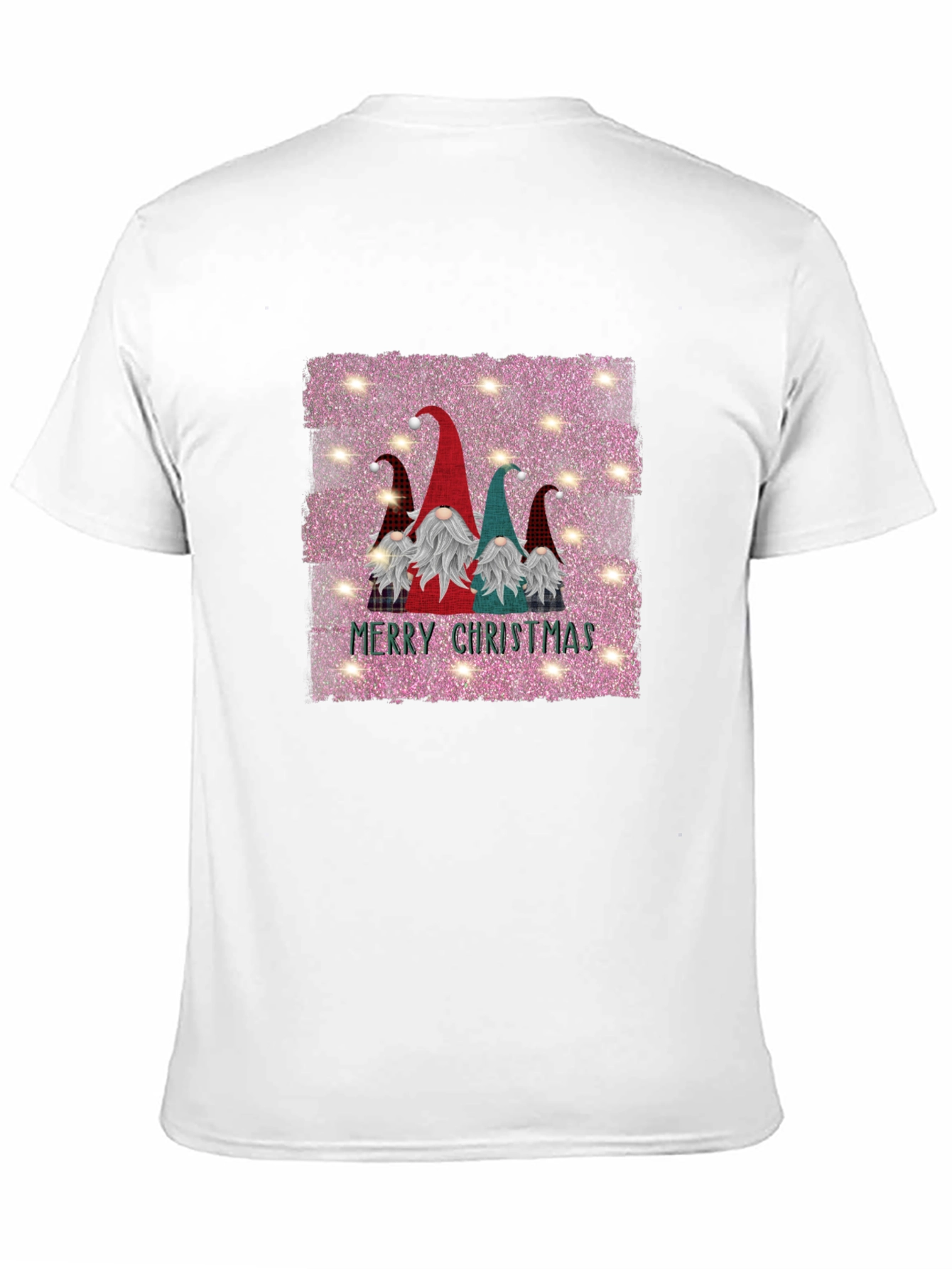 Gnome Merry Christmas Black T-Shirt