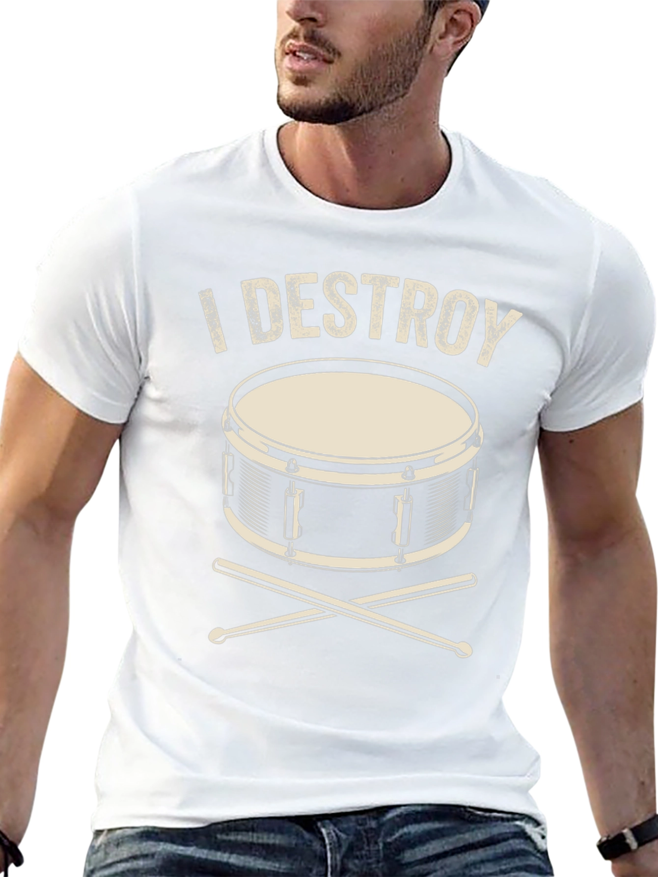 I Destroy Drum T-Shirt - Musician Tee