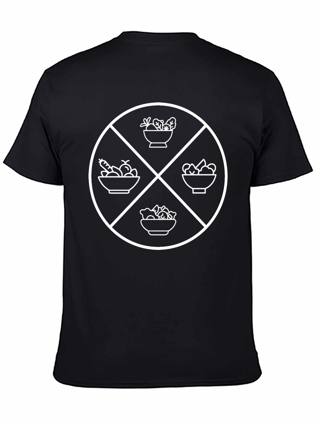 Vegan Food T-Shirt - Black Graphic Tee