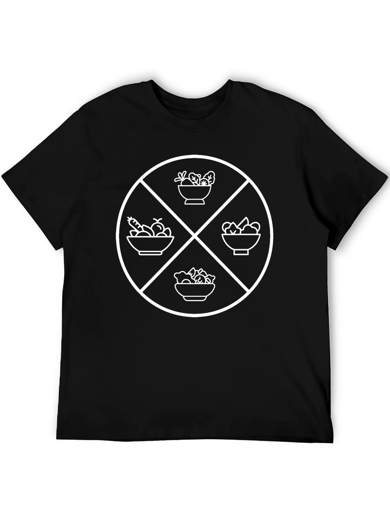 Vegan Food T-Shirt - Black Graphic Tee
