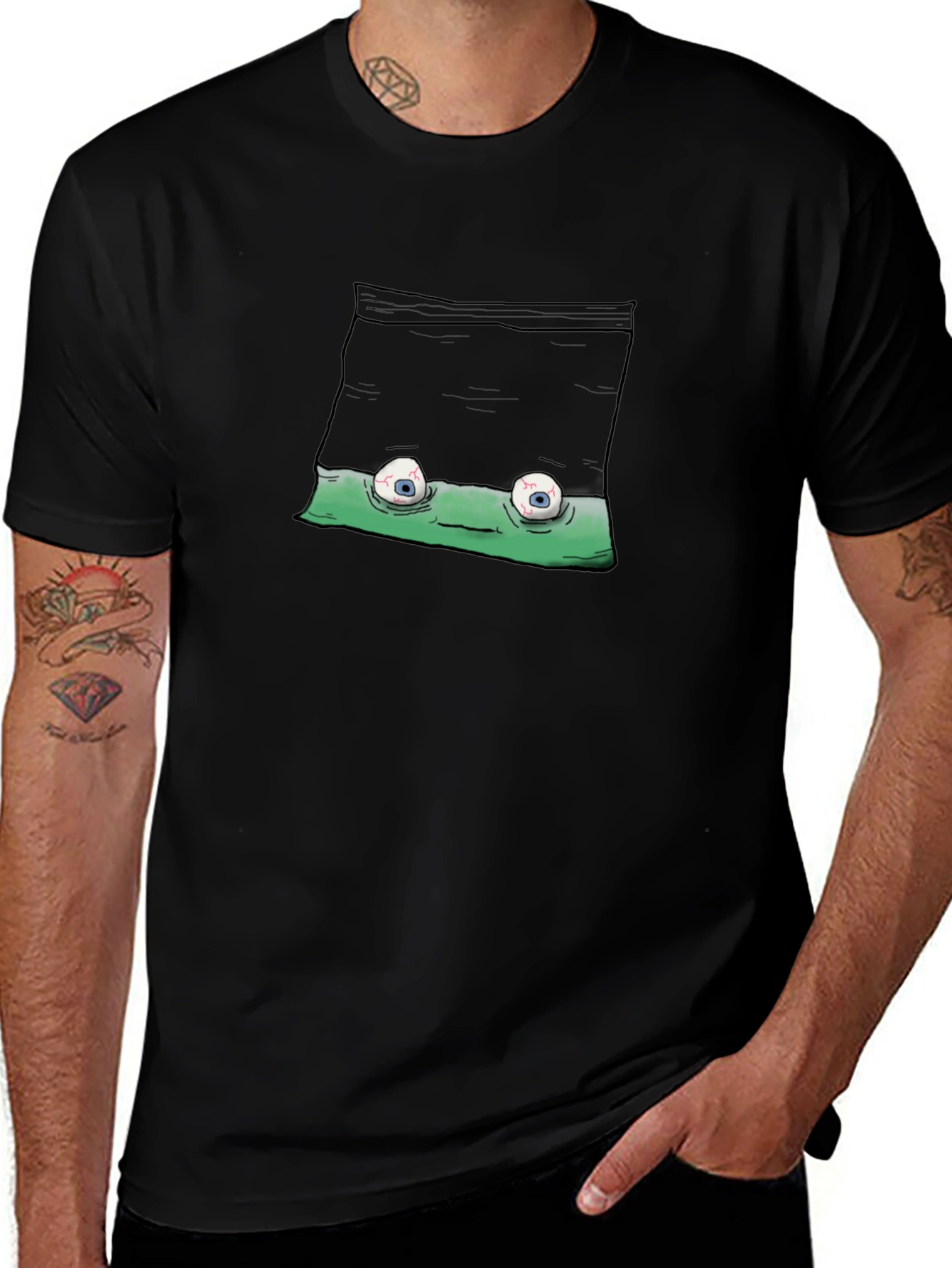 Funny Graphic T-Shirt - Quirky Eye Design