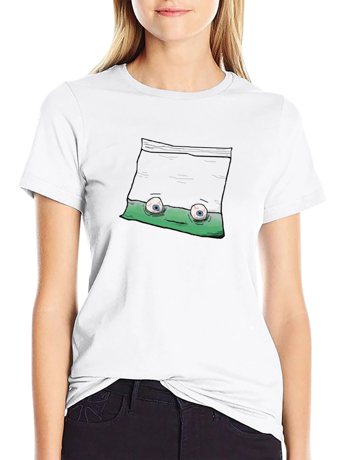 Funny Graphic T-Shirt - Quirky Eye Design