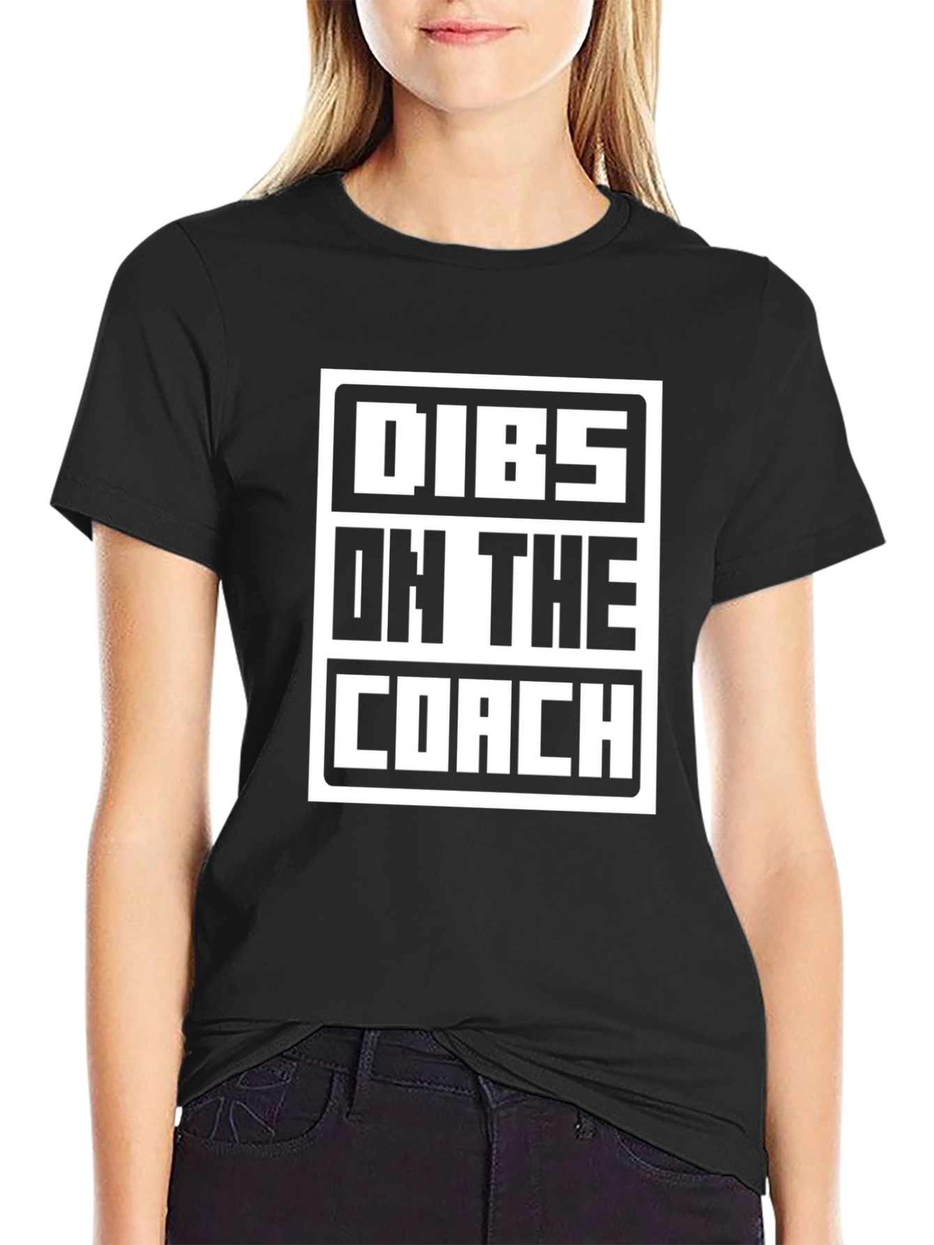 Dibs on the Coach Graphic Tee - Black
