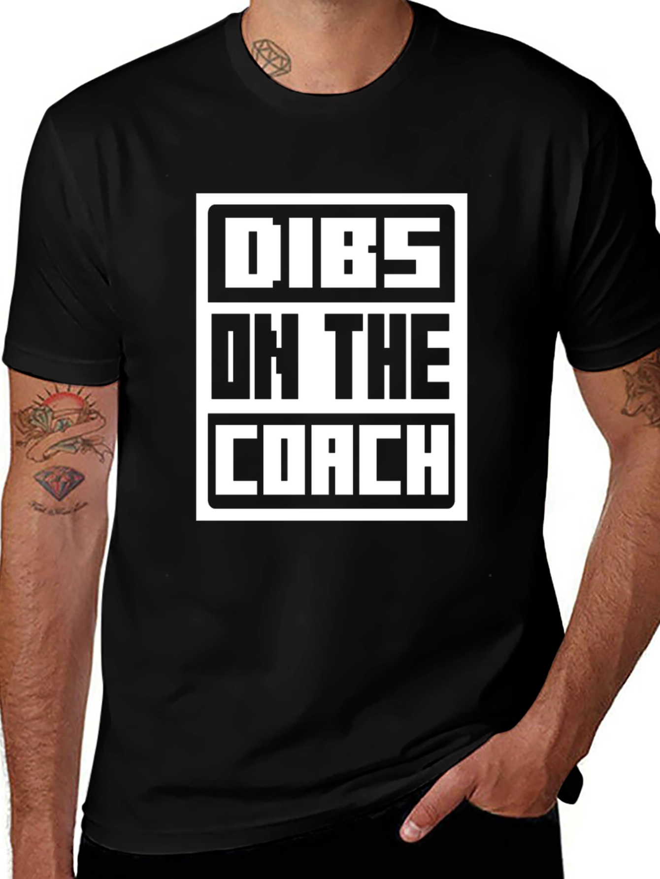 Dibs on the Coach Graphic Tee - Black