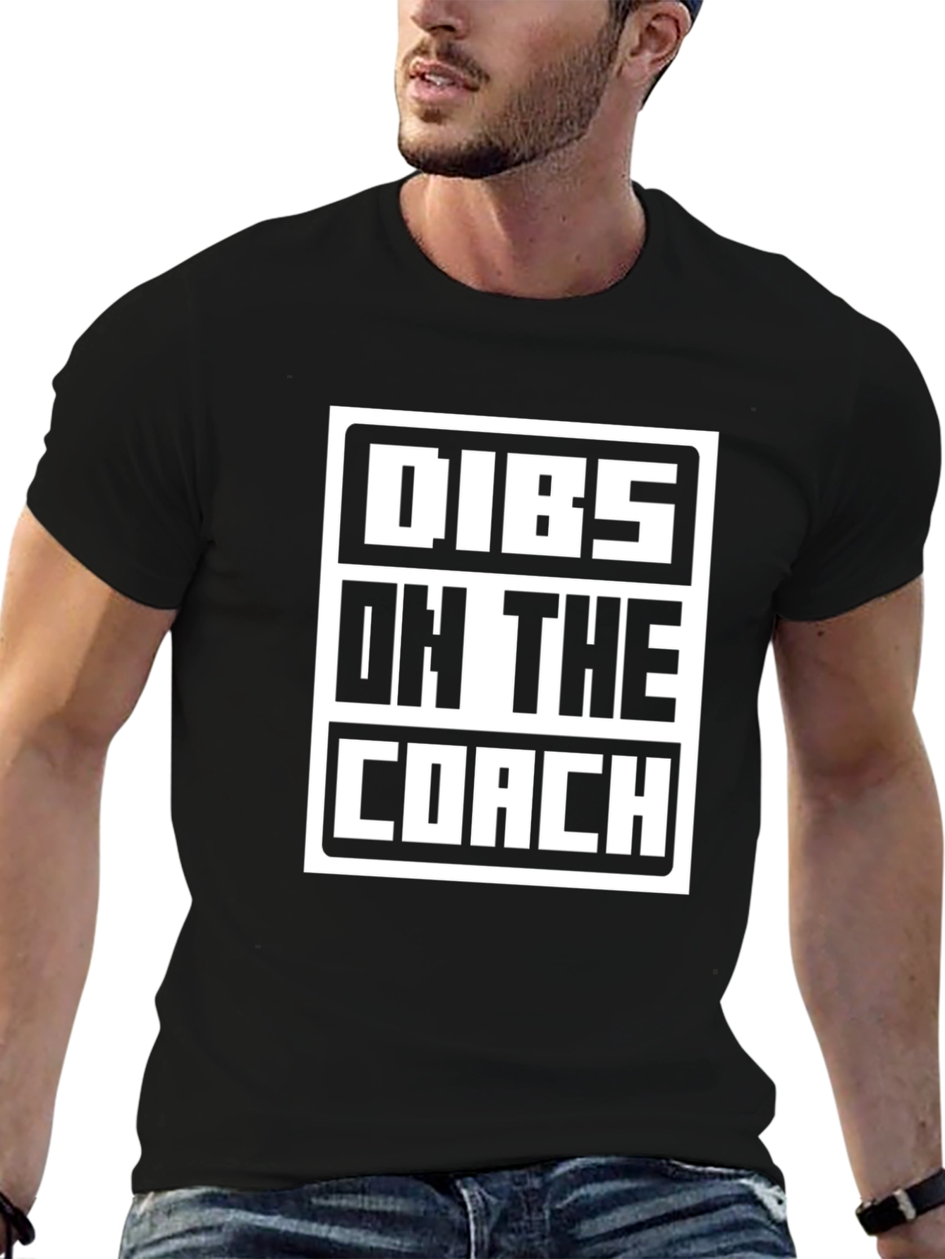 Dibs on the Coach Graphic Tee - Black