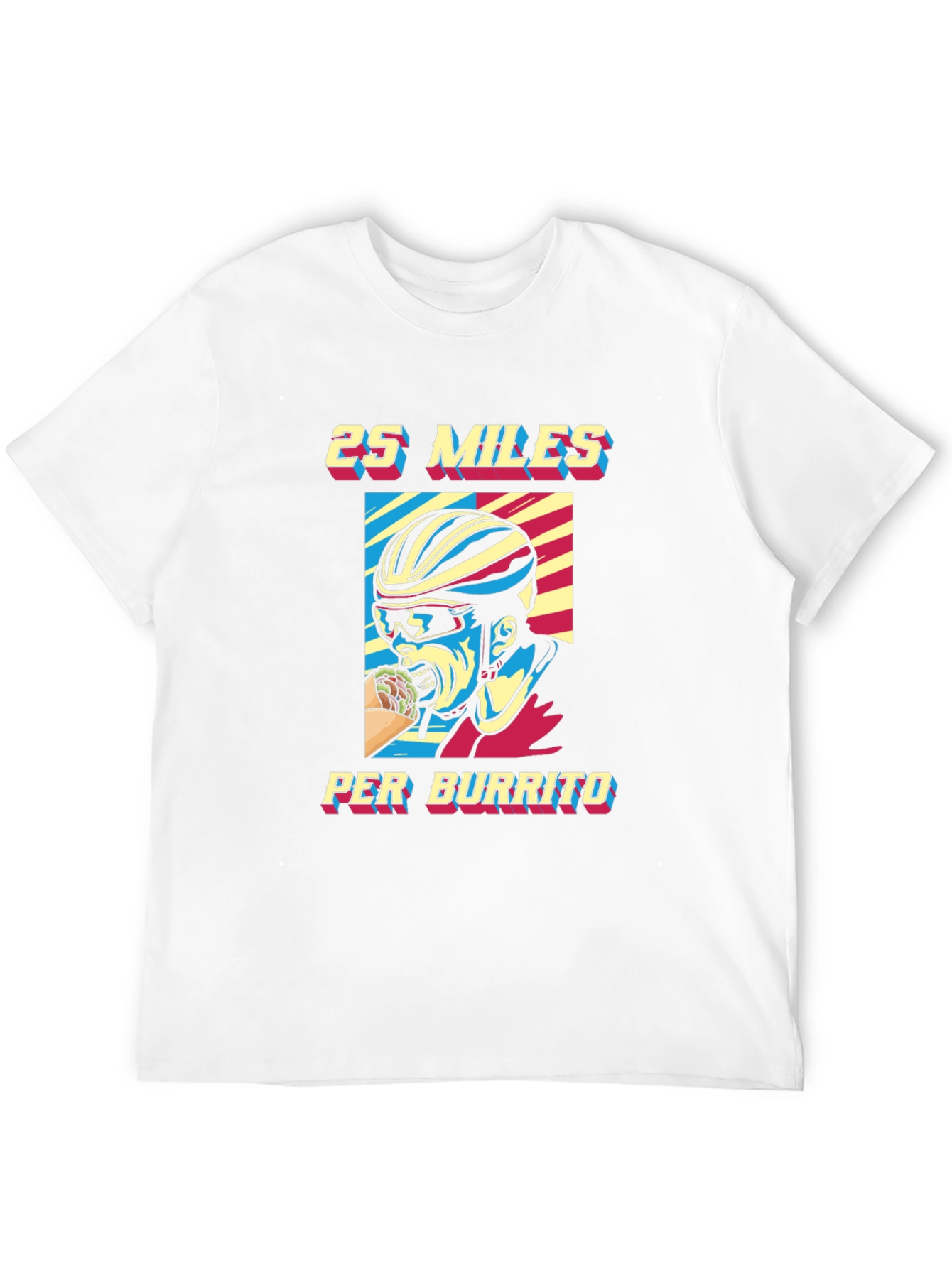 25 Miles Per Burrito Graphic T-Shirt