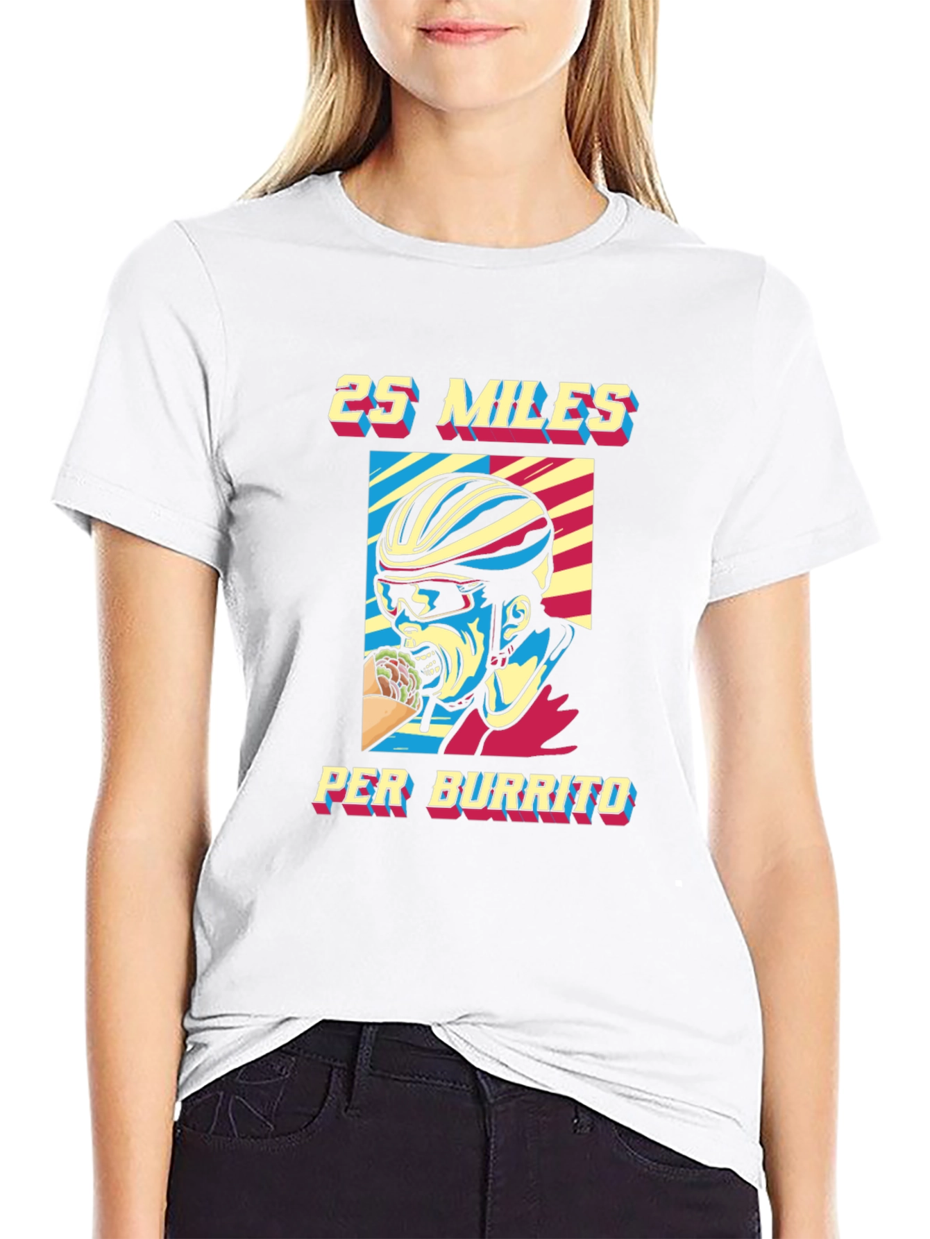 25 Miles Per Burrito Graphic T-Shirt
