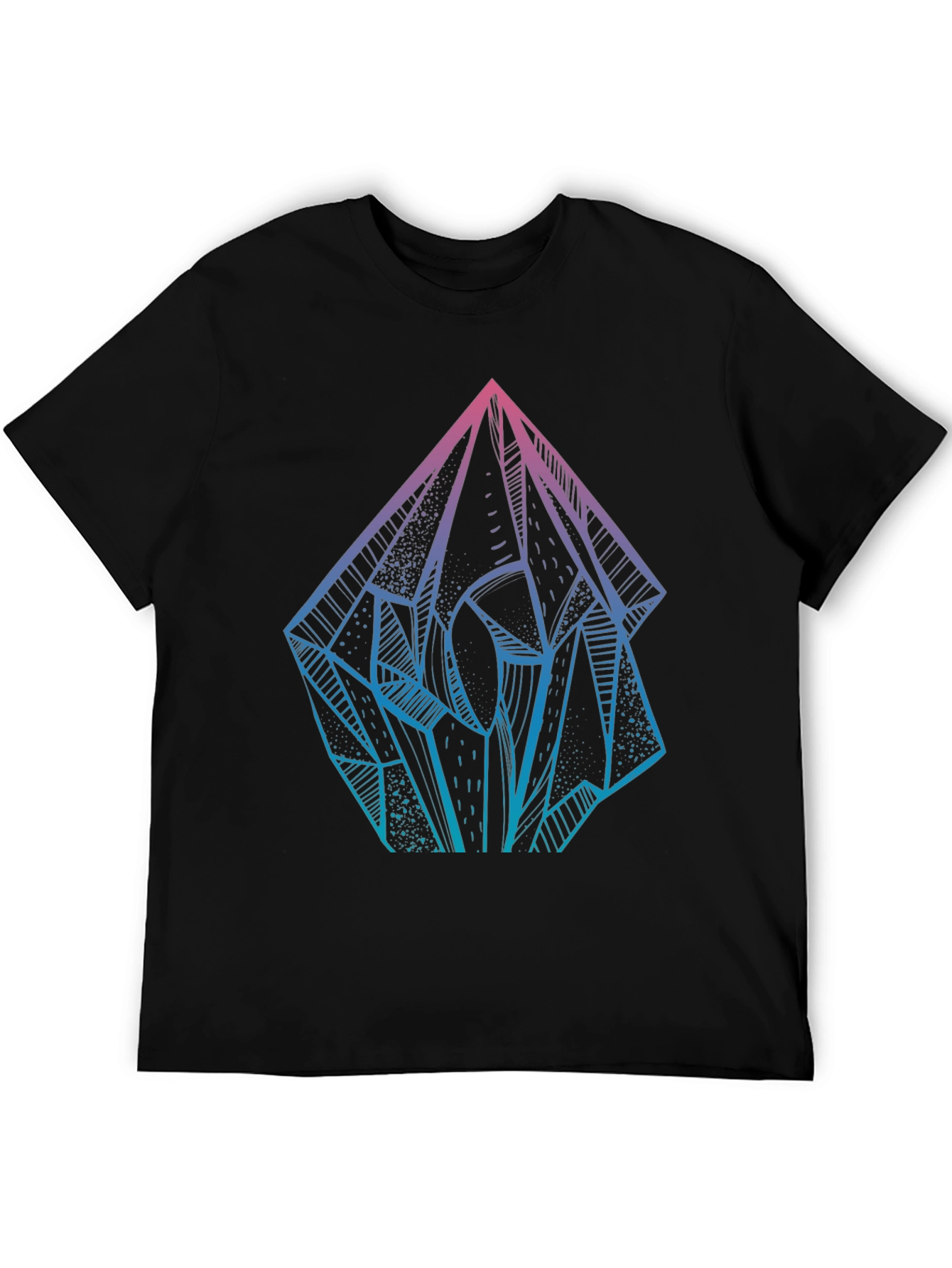 Crystal Prism Graphic Tee - Mens Black T-Shirt