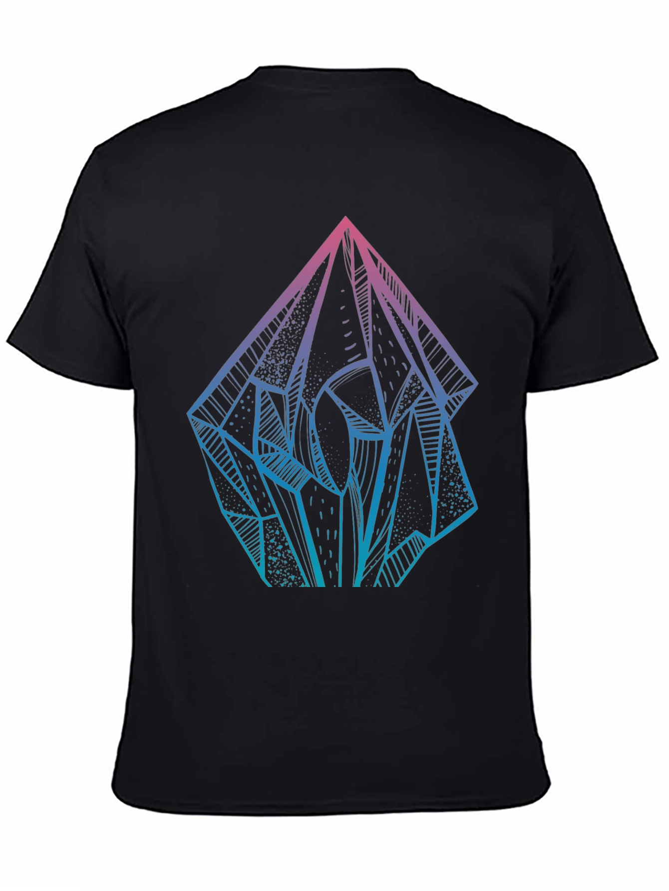 Crystal Prism Graphic Tee - Mens Black T-Shirt