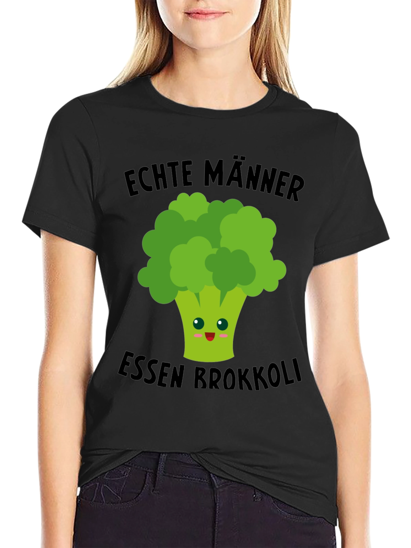 Echte Manner Essen Brokkoli T-Shirt