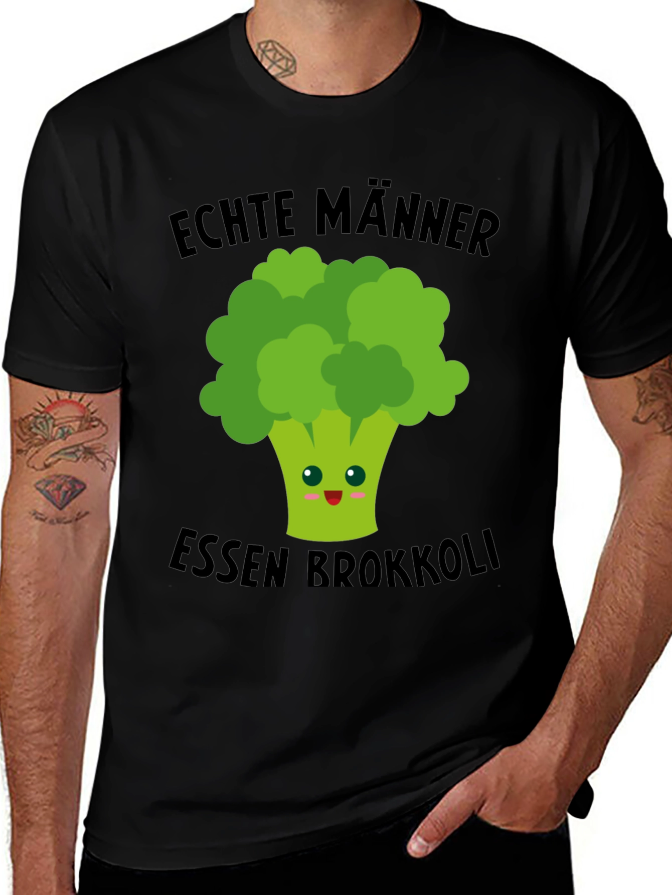 Echte Manner Essen Brokkoli T-Shirt