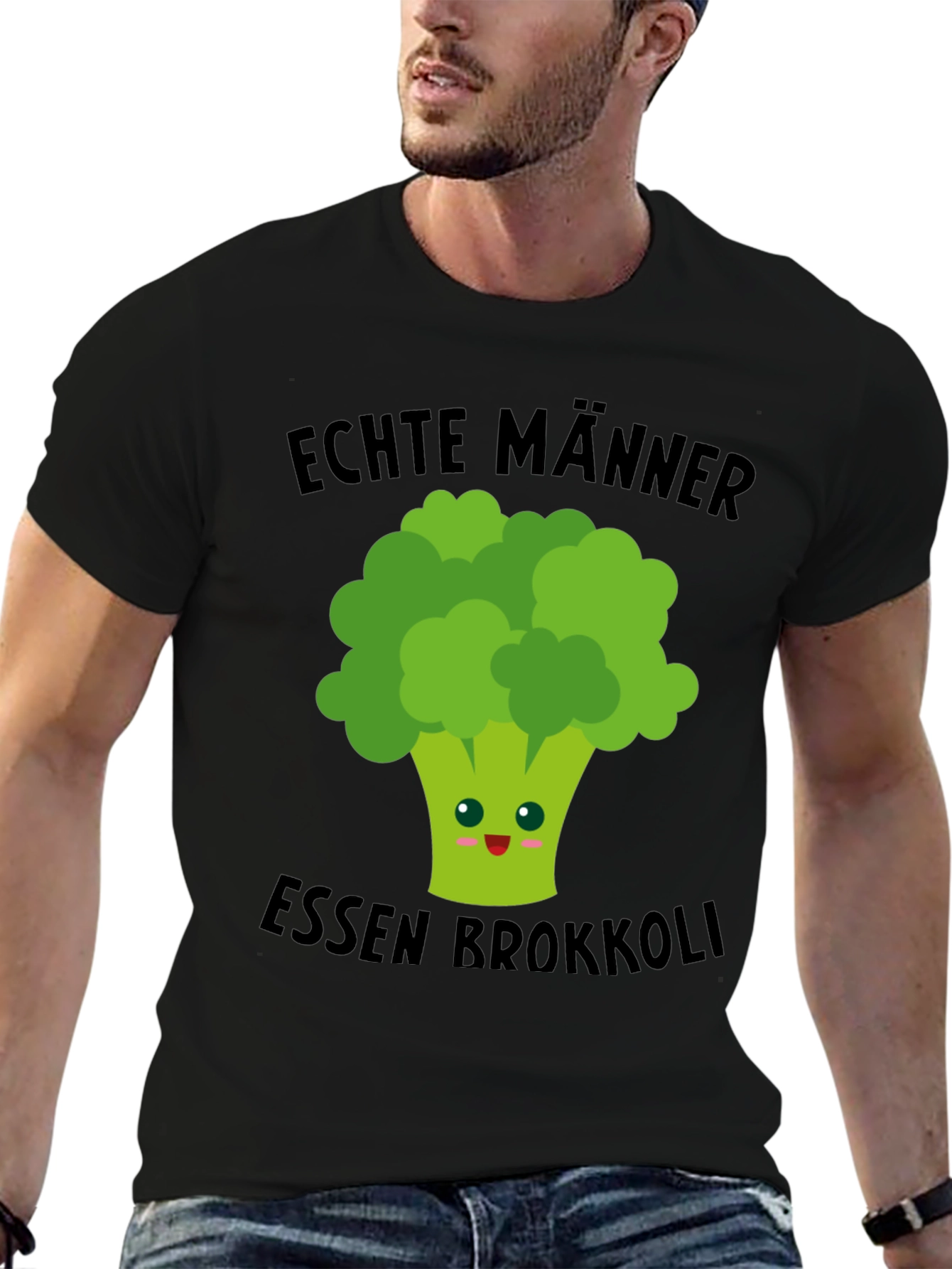 Echte Manner Essen Brokkoli T-Shirt