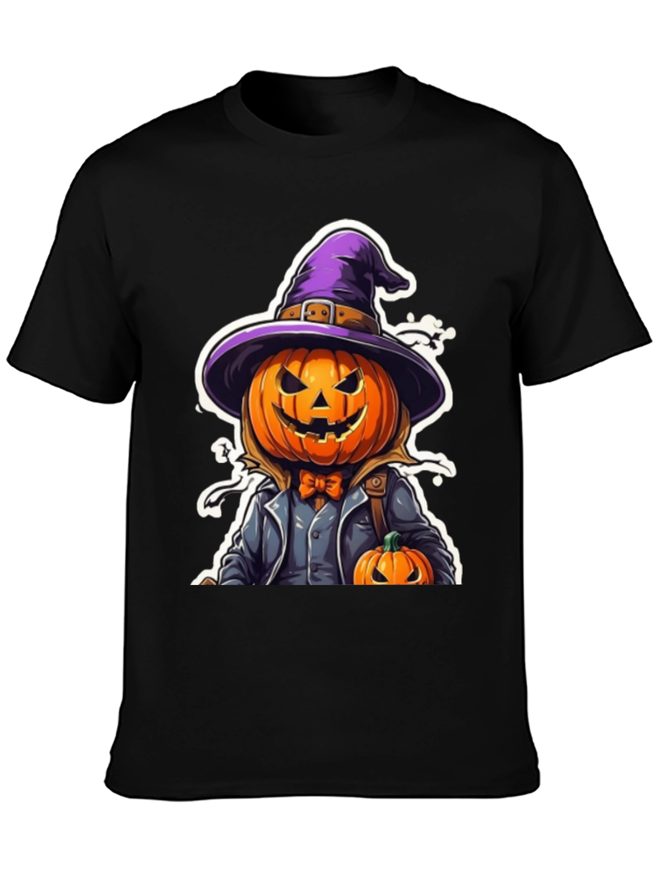 Spooky Pumpkin Witch T-Shirt