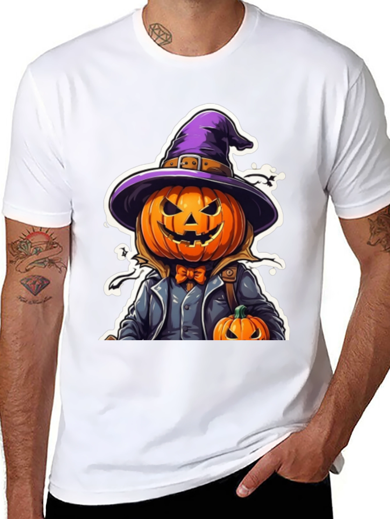 Spooky Pumpkin Witch T-Shirt