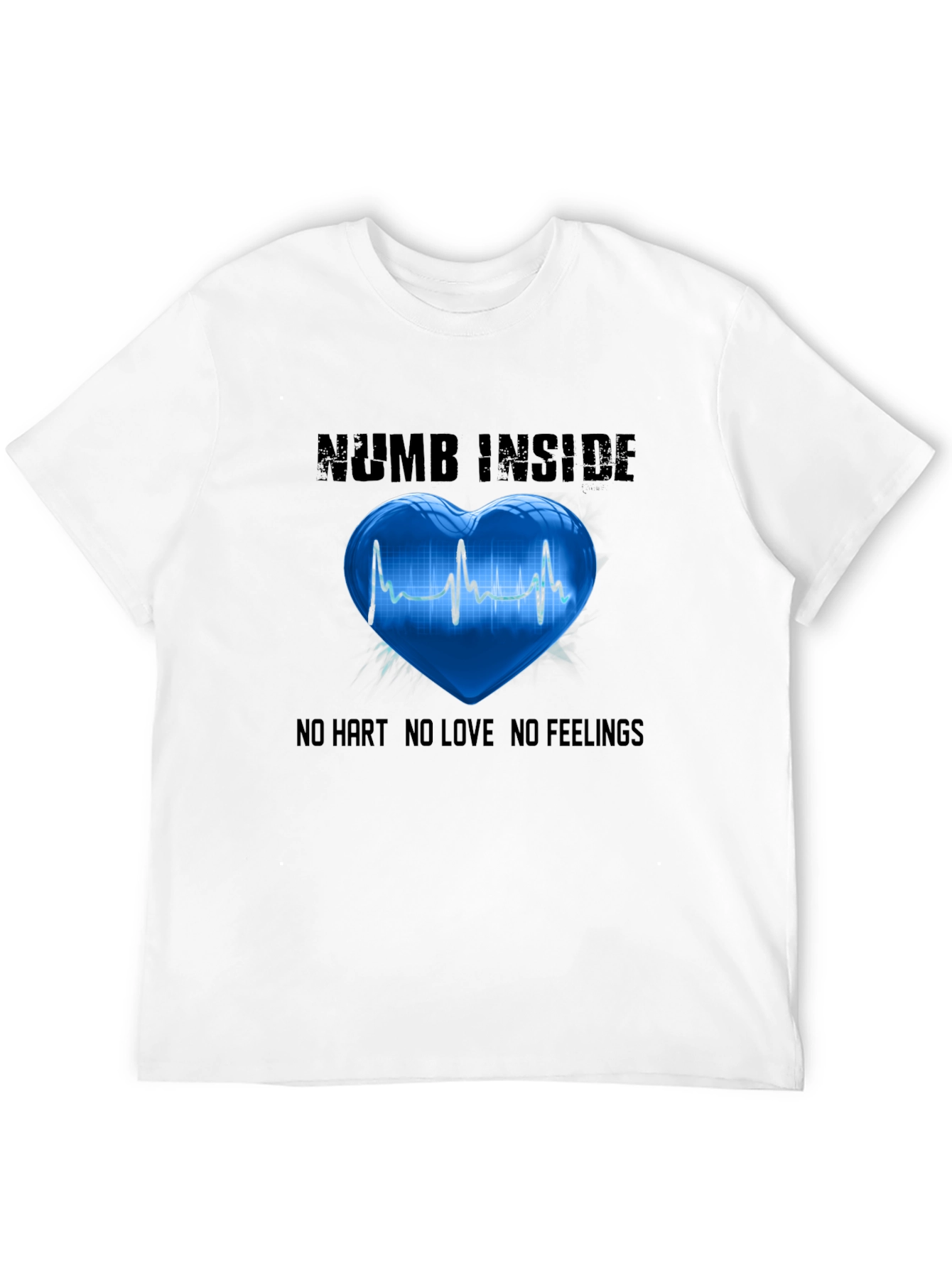 Numb Inside Heartbeat Graphic T-Shirt - Unisex
