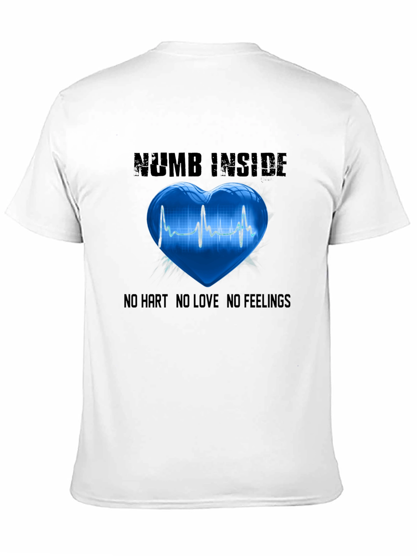 Numb Inside Heartbeat Graphic T-Shirt - Unisex