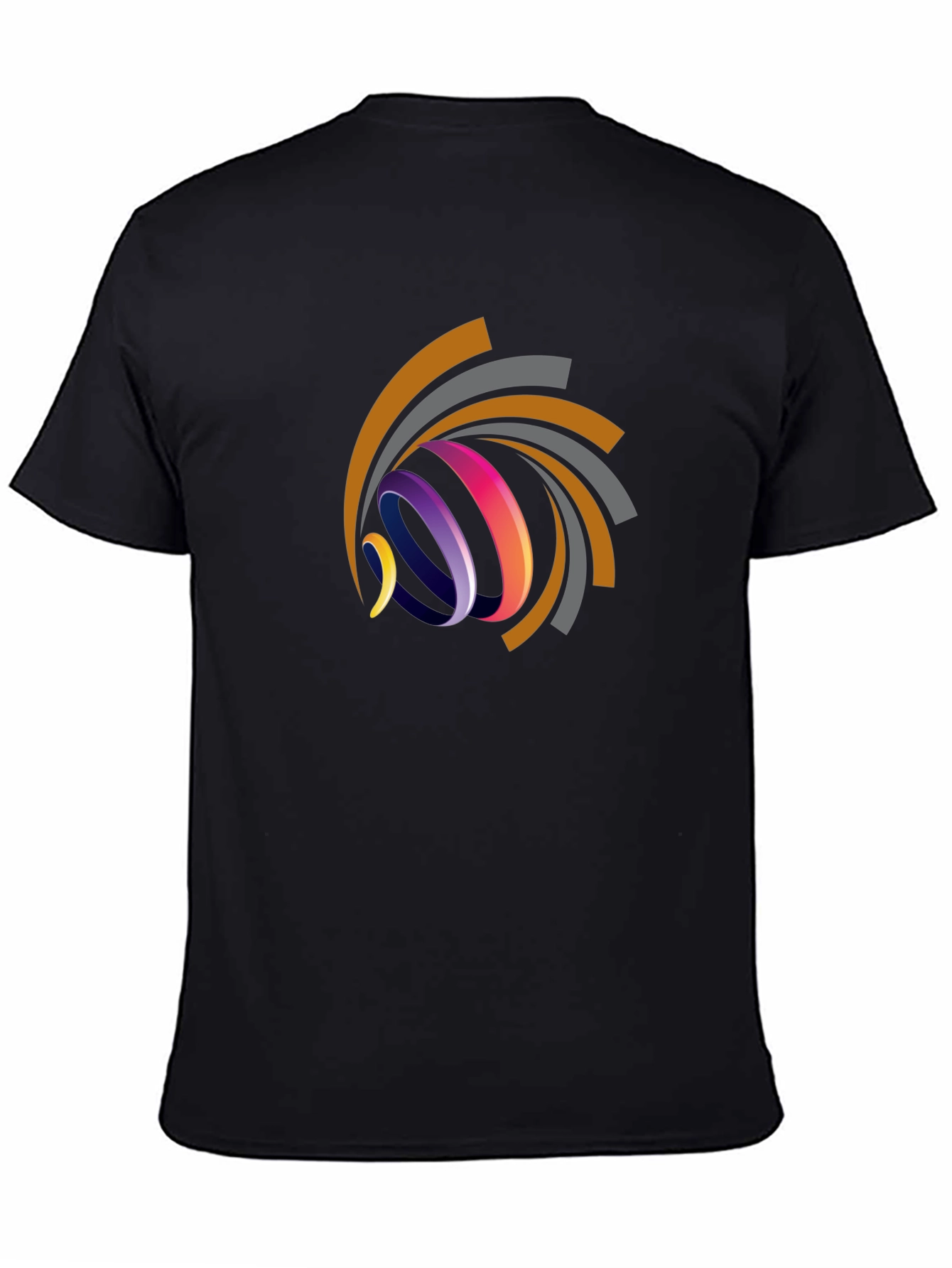 Abstract Swirl Graphic Tee - Modern Design