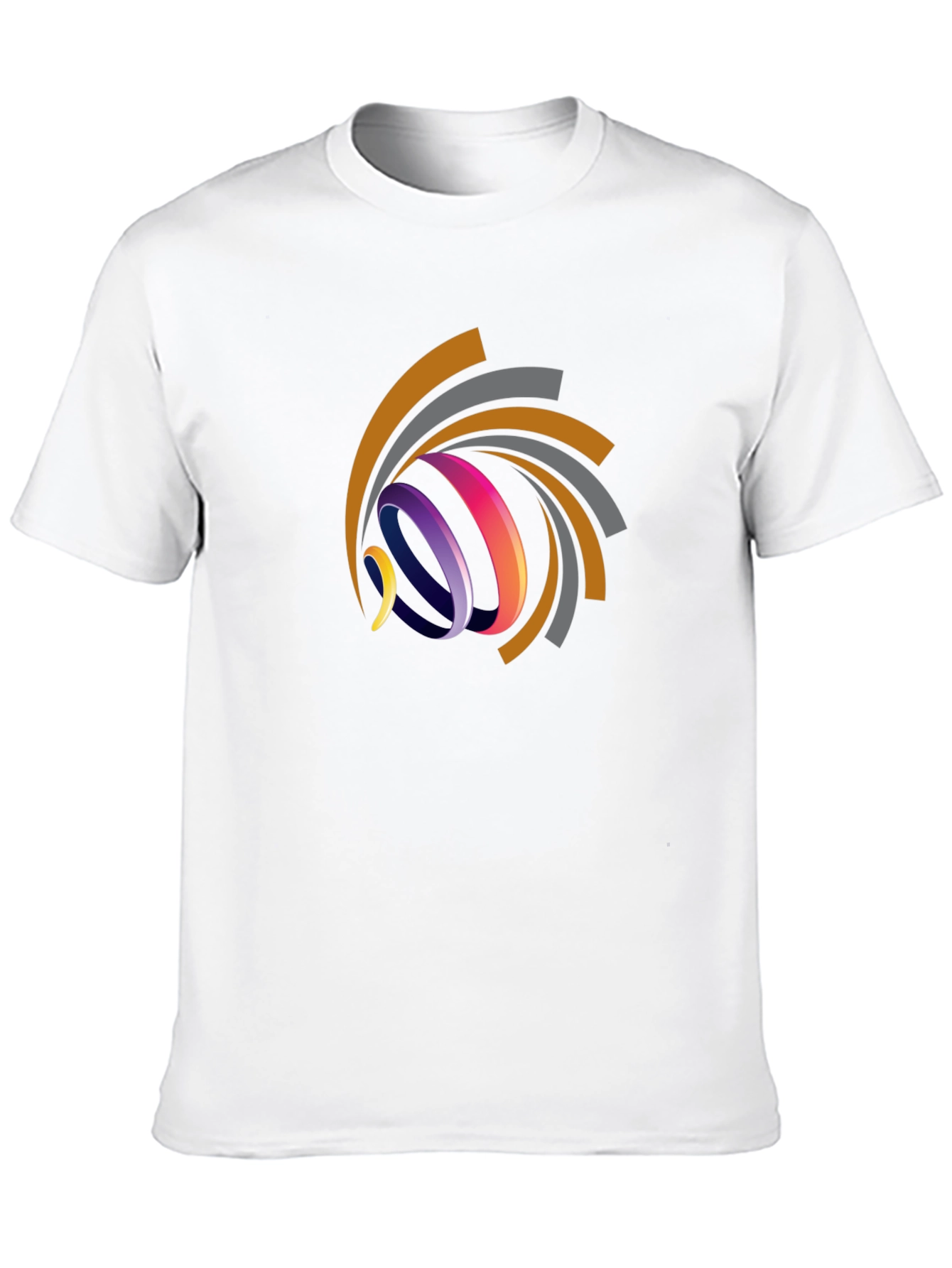 Abstract Swirl Graphic Tee - Modern Design