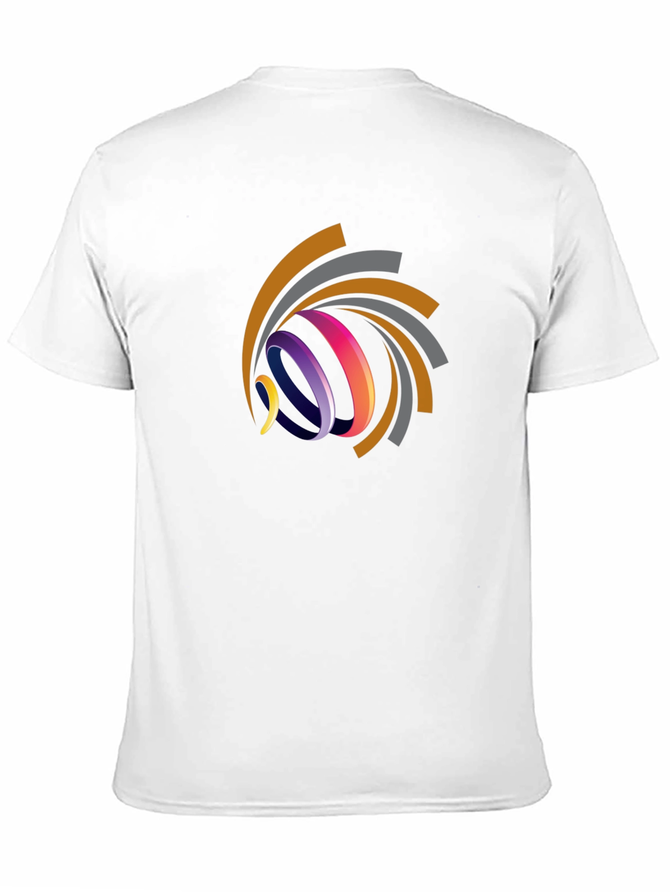 Abstract Swirl Graphic Tee - Modern Design